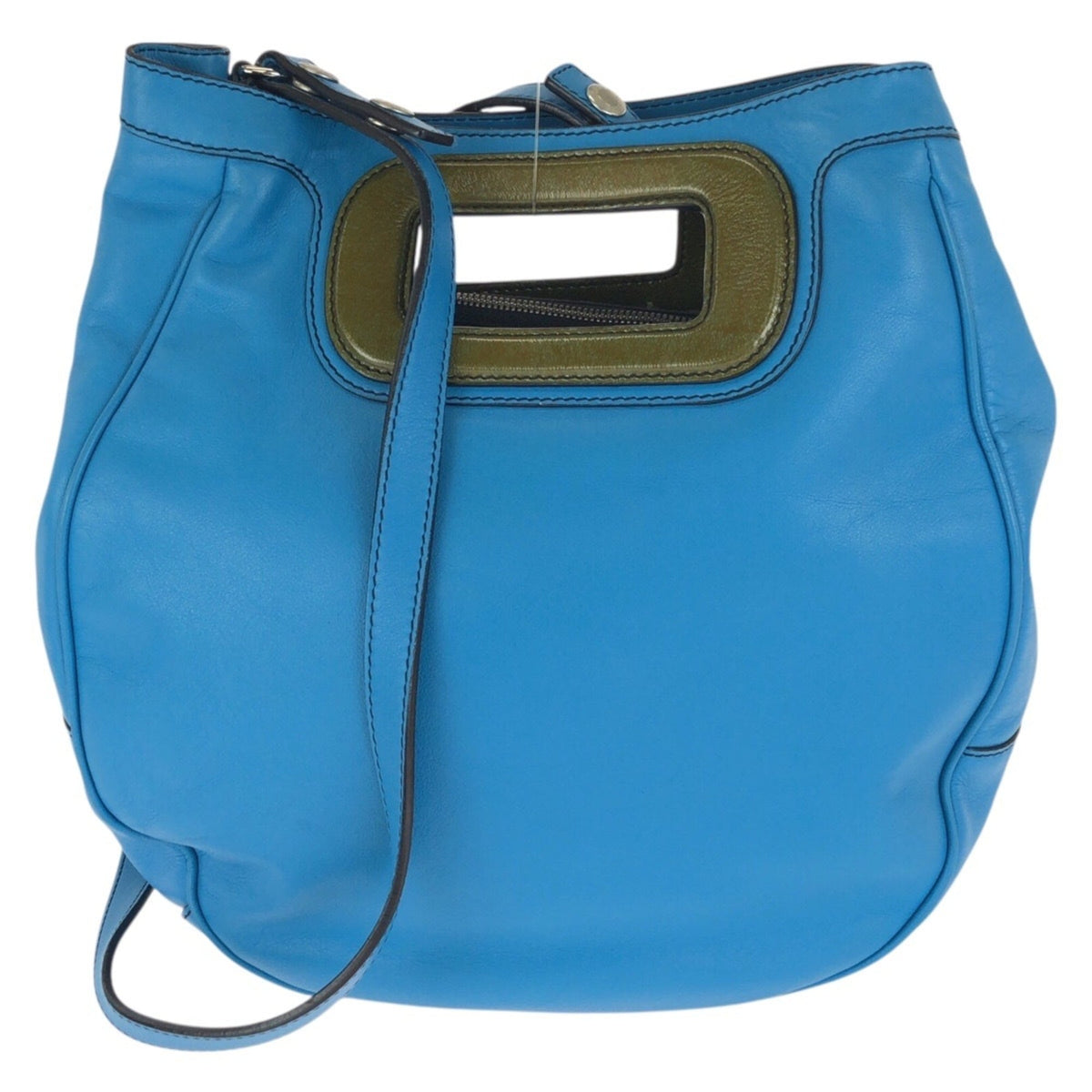 Loewe Blue Leather Handbag Shoulder Bag (Pre-Owned)