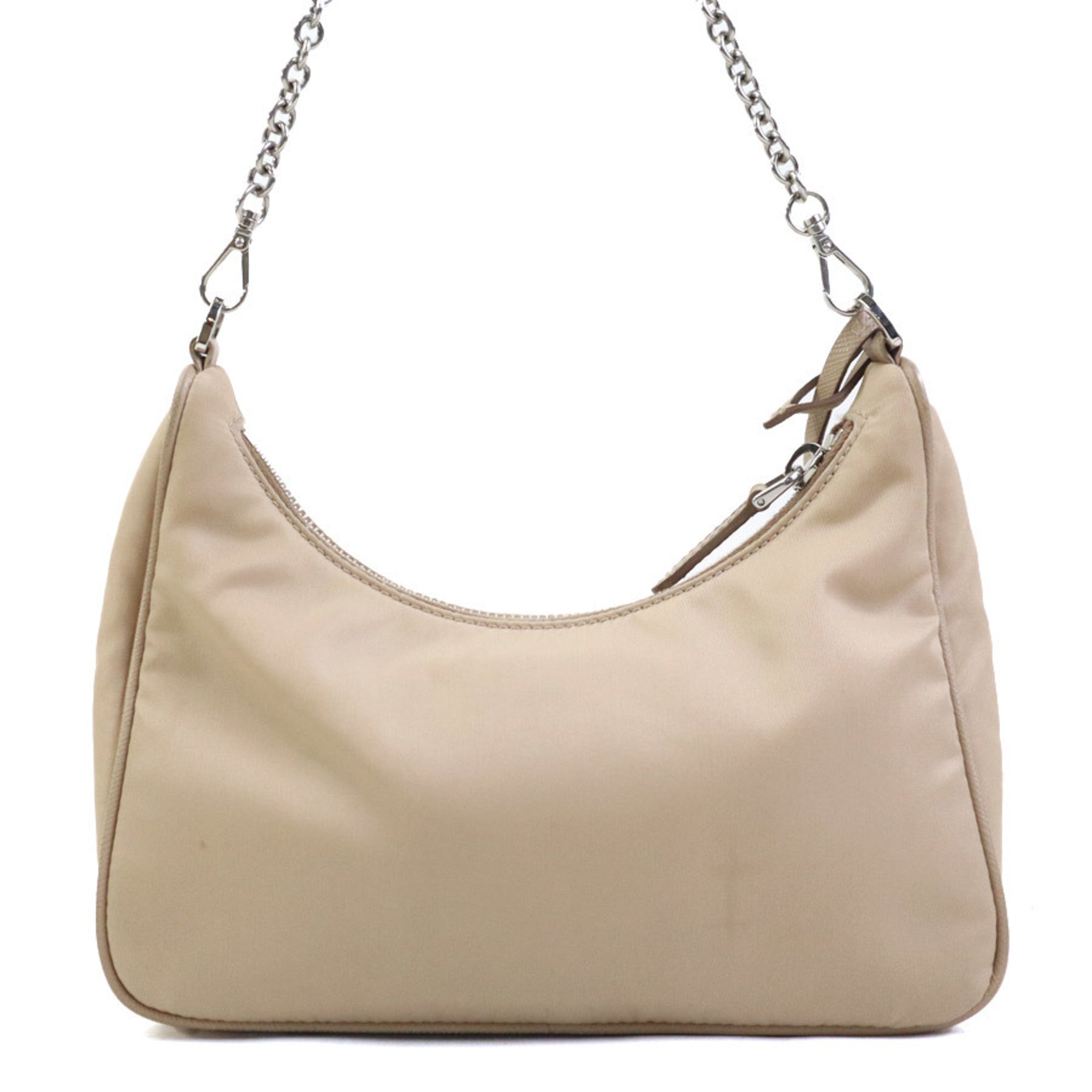Prada Beige Nylon Shoulder Bag (Pre-Owned)
