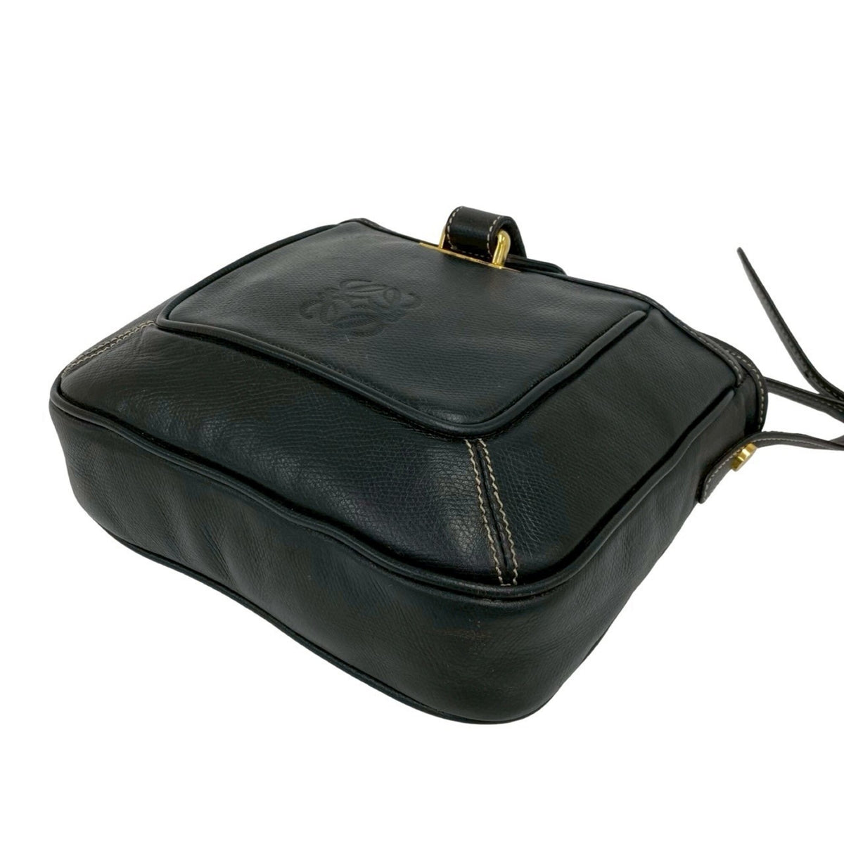 Loewe Black Leather Pochette Shoulder Bag (Pre-Owned)