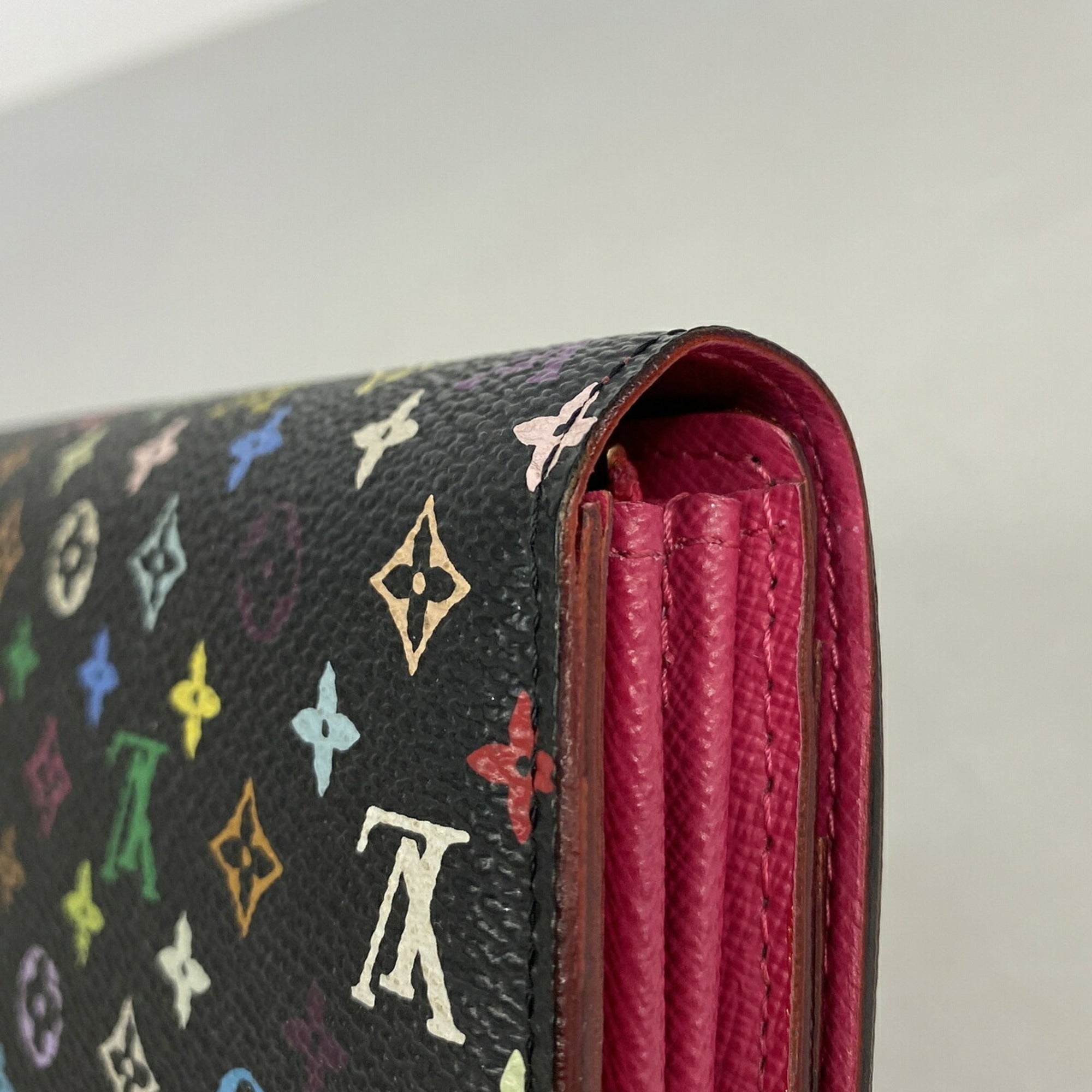 Louis Vuitton Grenade Noir Long Wallet (Bi-Fold) (Pre-Owned)