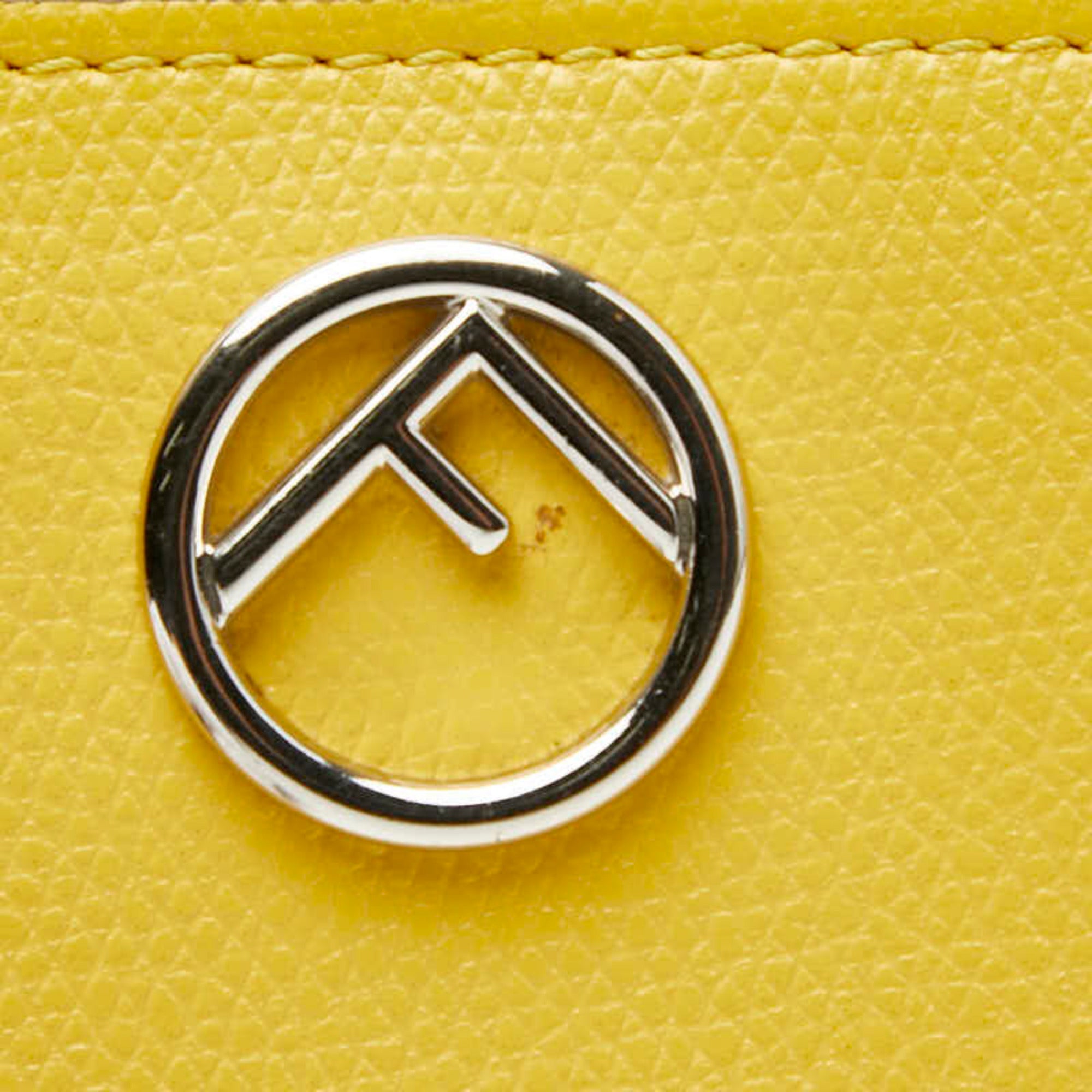 Fendi Yellow Leather Wallet (Bi-Fold) (Pre-Owned)