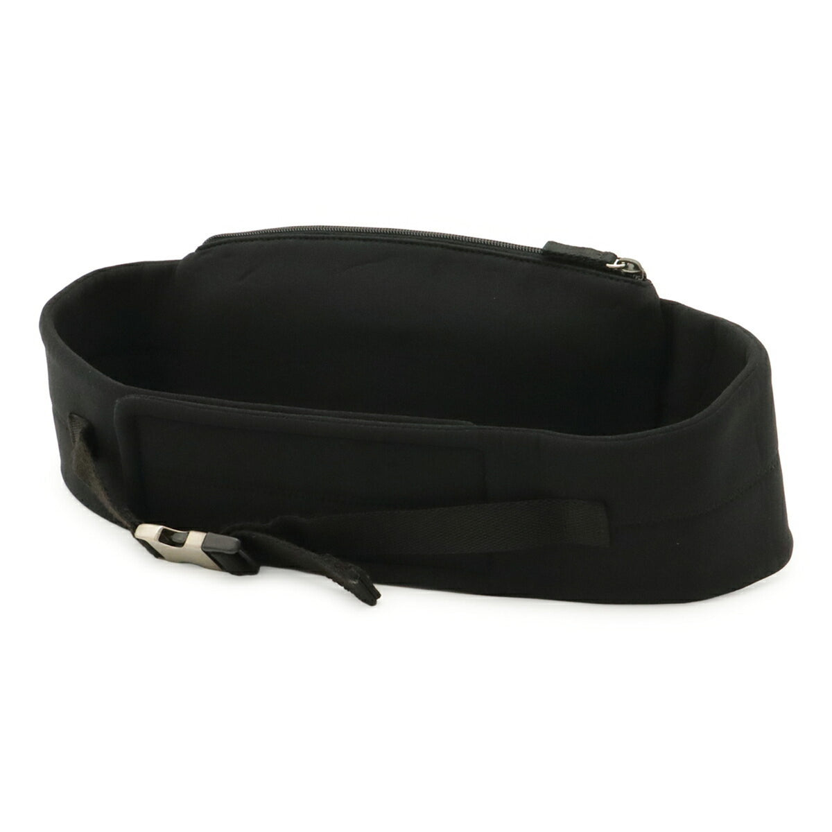 Prada Black Nero Mesh Neoprene Fanny Pack Sling Bag (Pre-Owned)