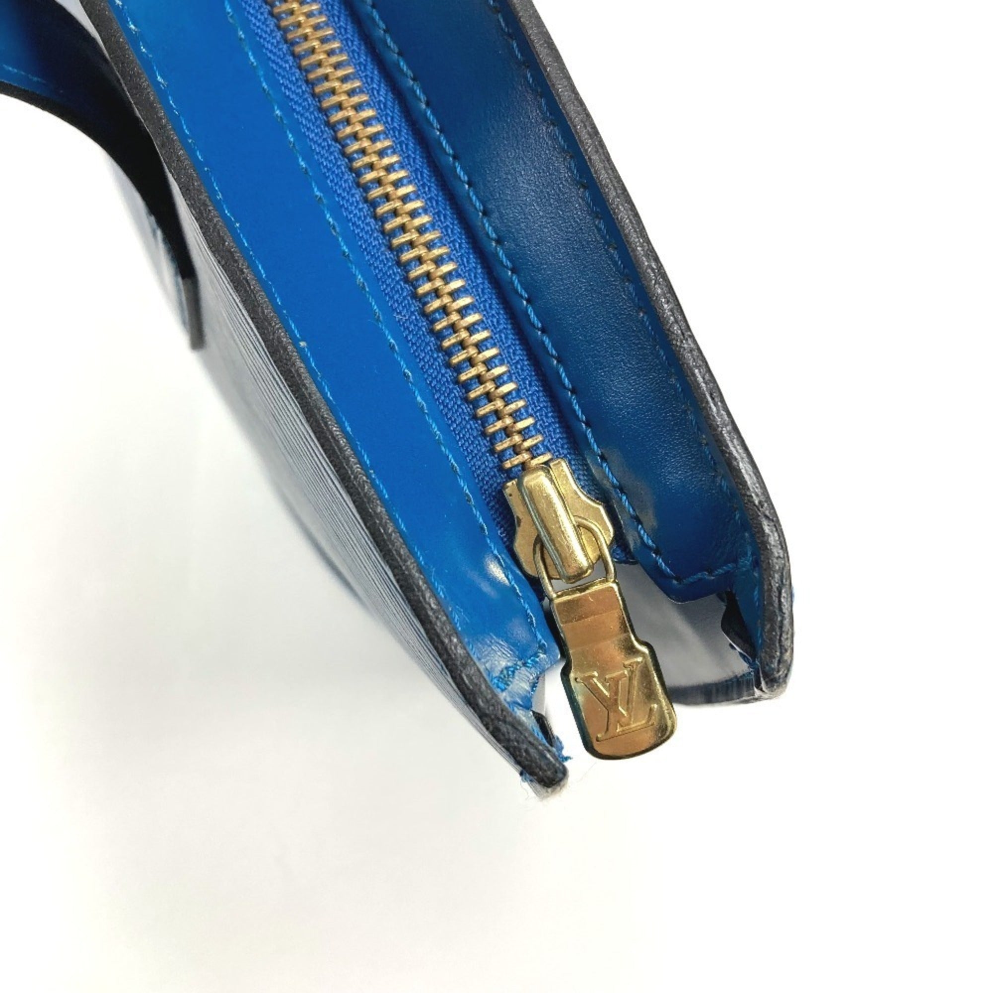 Louis Vuitton Epi Blue Toledo Blue Epi Leather Shoulder Bag Tote Bag (Pre-Owned)