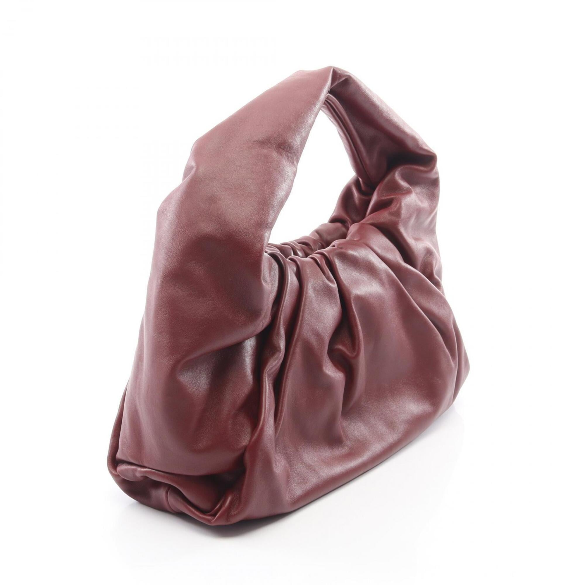 Bottega Veneta Bordeaux Leather Handbag (Pre-Owned)