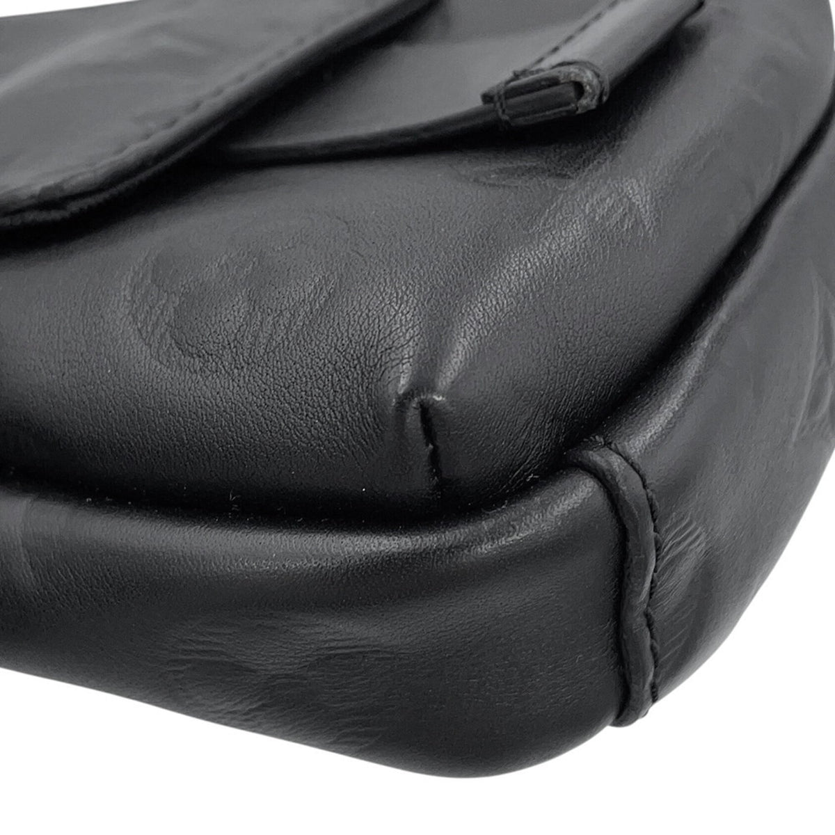 Louis Vuitton Noir Monogram Shadow Shoulder Bag (Pre-Owned)