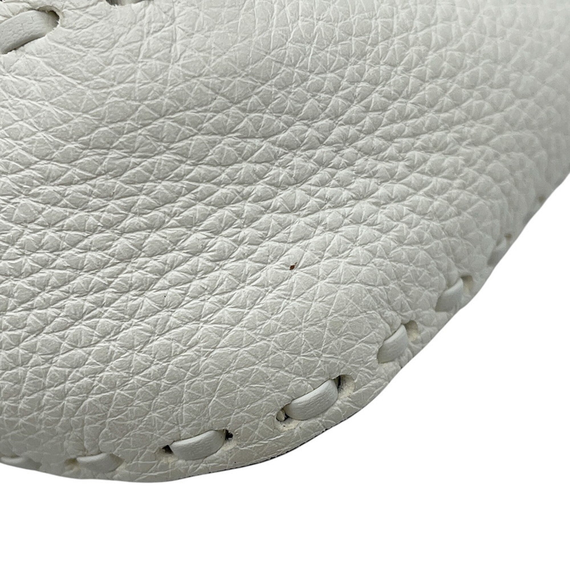 Fendi Selleria White Leather Handbag (Pre-Owned)