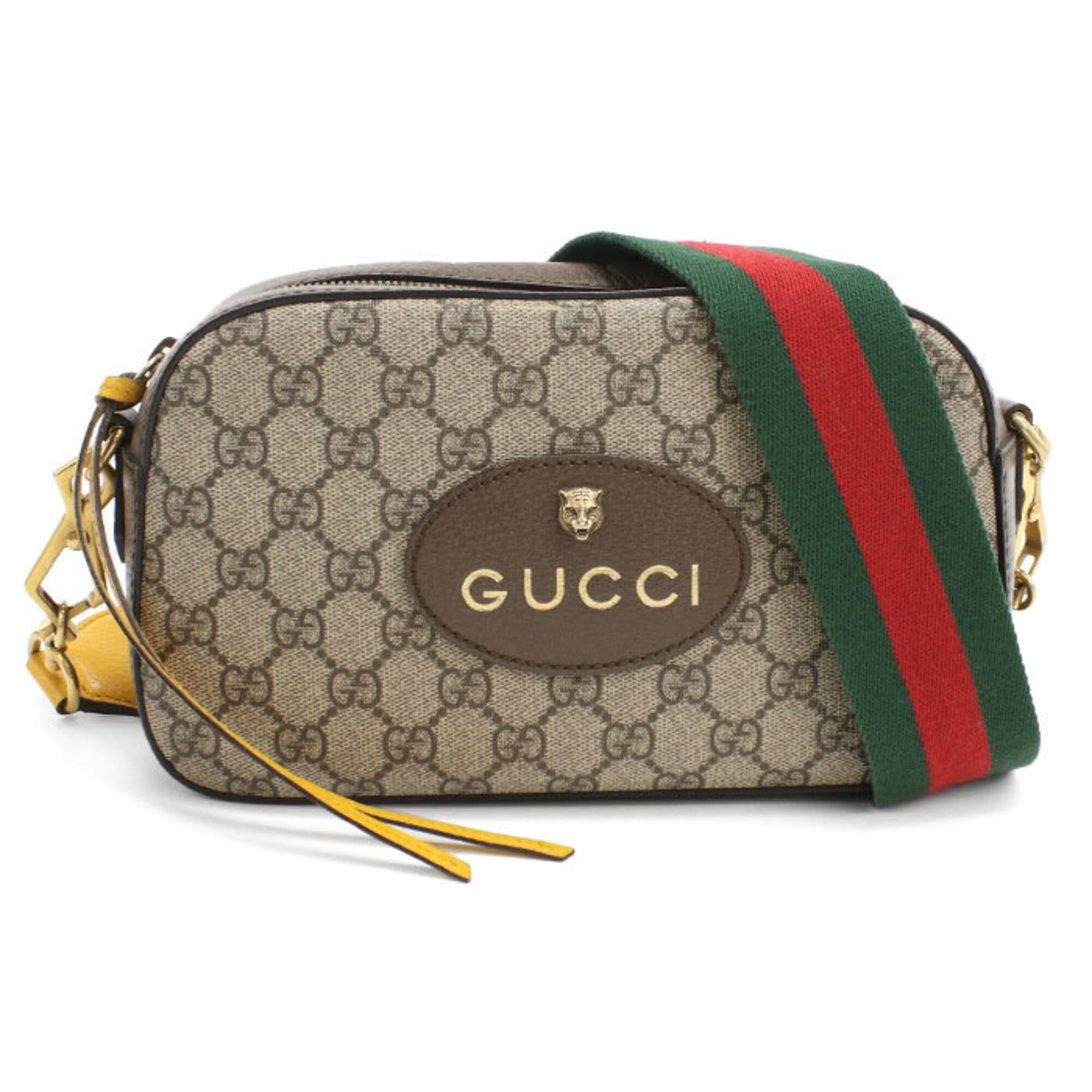 Gucci Beige Gg Supreme Messenger Bag Shoulder Bag (Pre-Owned)