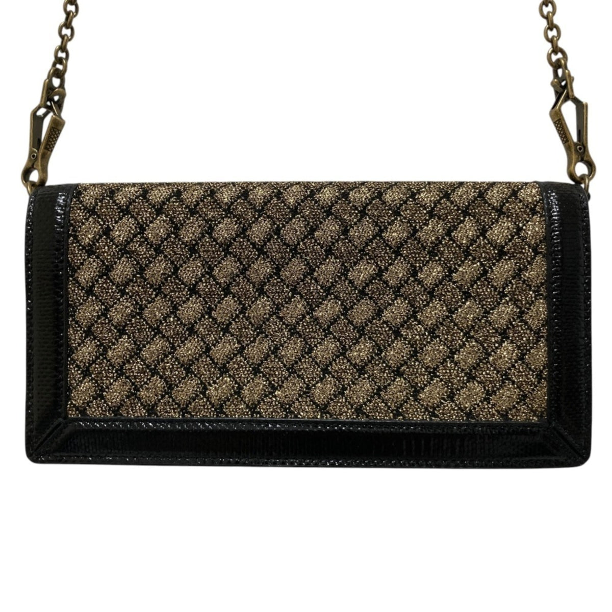 Bottega Veneta Intrecciato Black Intrecciato Shoulder Bag (Pre-Owned)