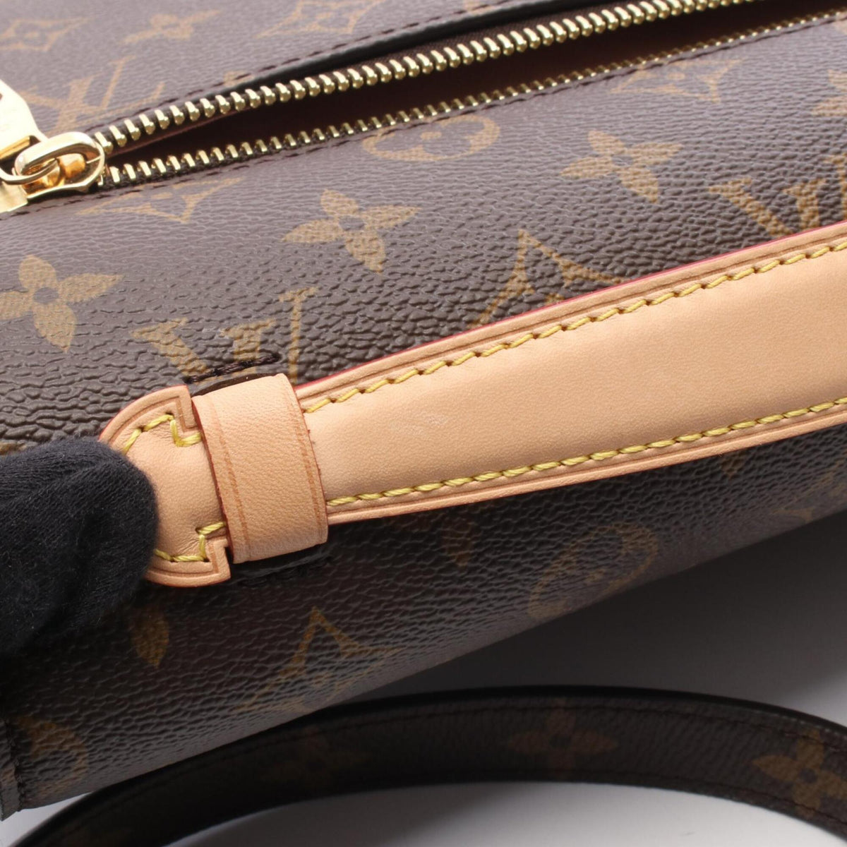Louis Vuitton Brown Multi-Color Coated Canvas Leather Handbag Pochette (Pre-Owned)