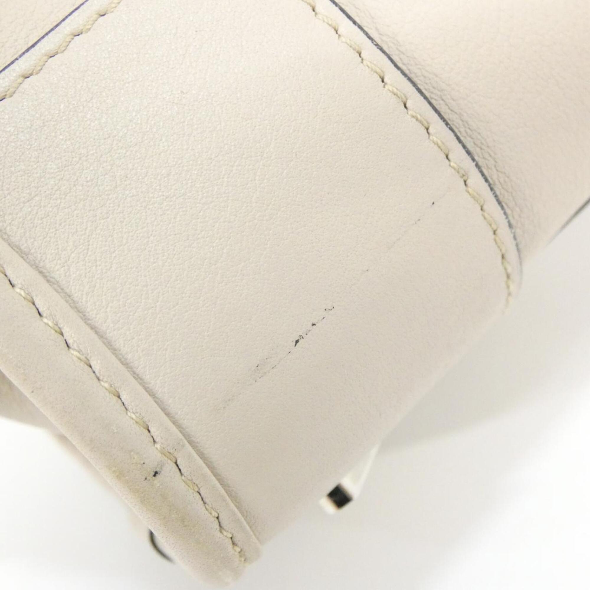 Loewe Amazona Light Beige Leather Handbag (Pre-Owned)