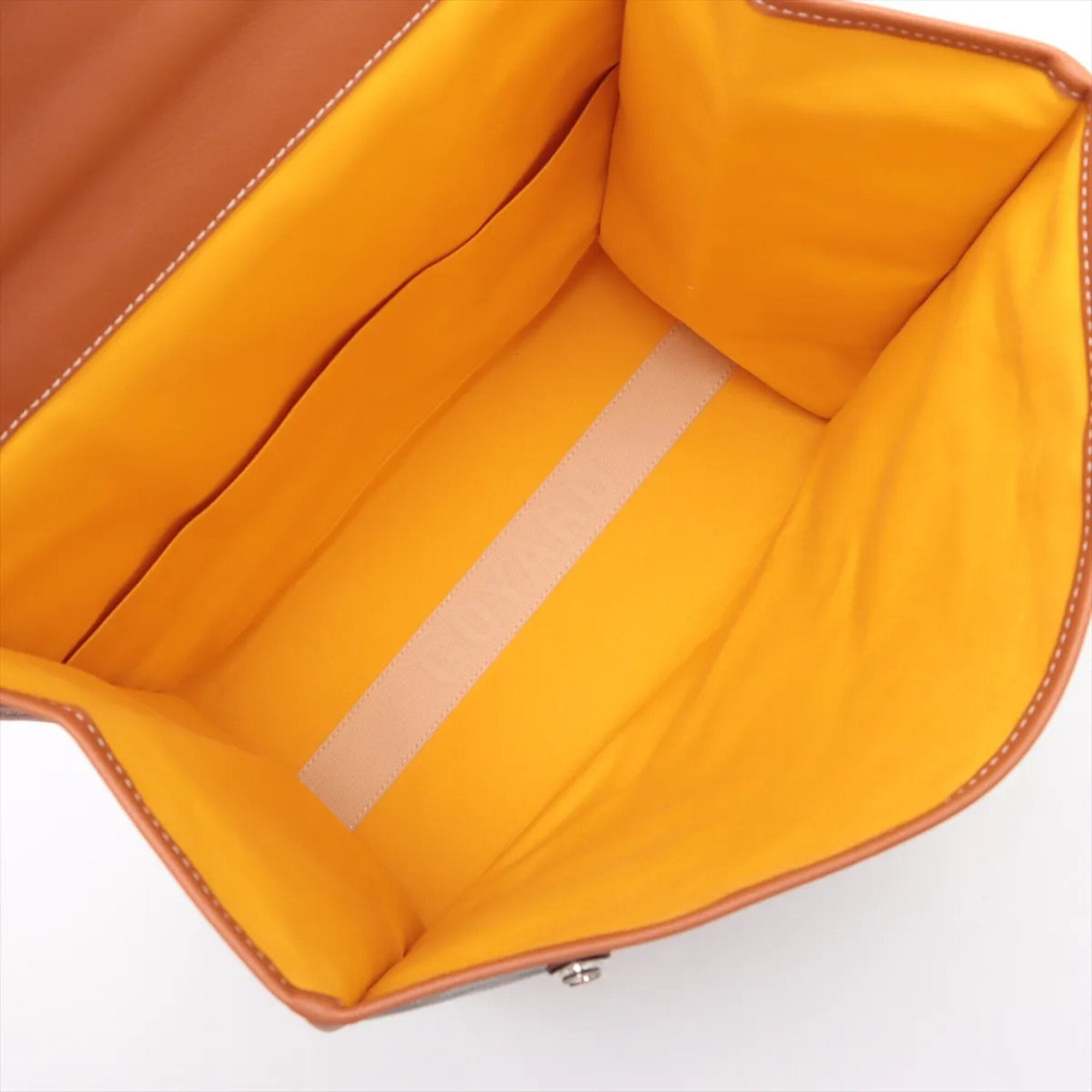 Goyard Brown Leather Coated Canvas Backpack Shoulder Bag (Pre-Owned)