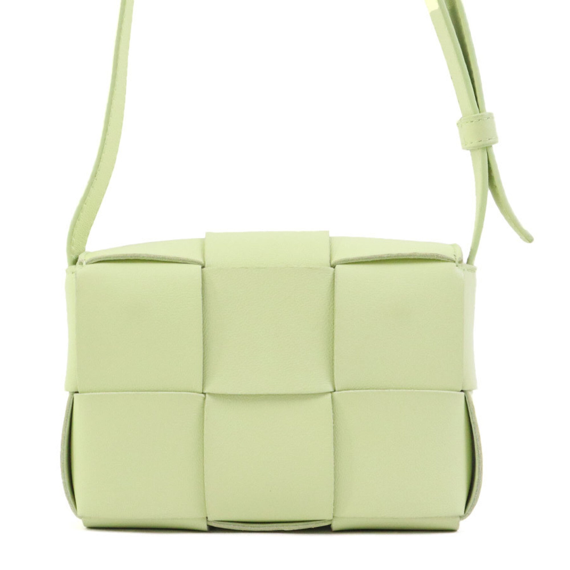 Bottega Veneta Yellow Leather Shoulder Bag (Pre-Owned)