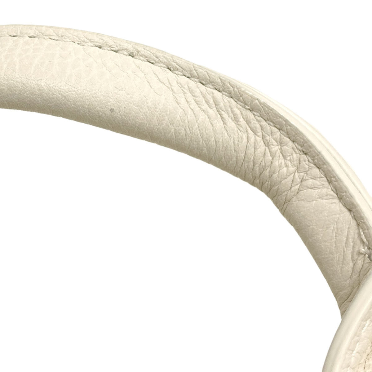 Bottega Veneta White Leather Handbag Pouch (Pre-Owned)