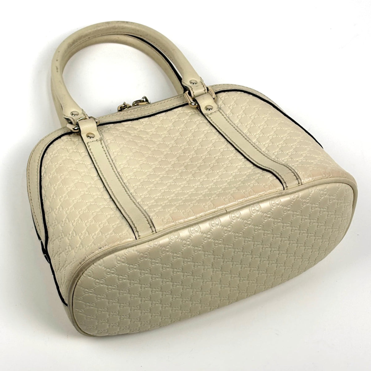 Gucci White Leather Handbag (Pre-Owned)