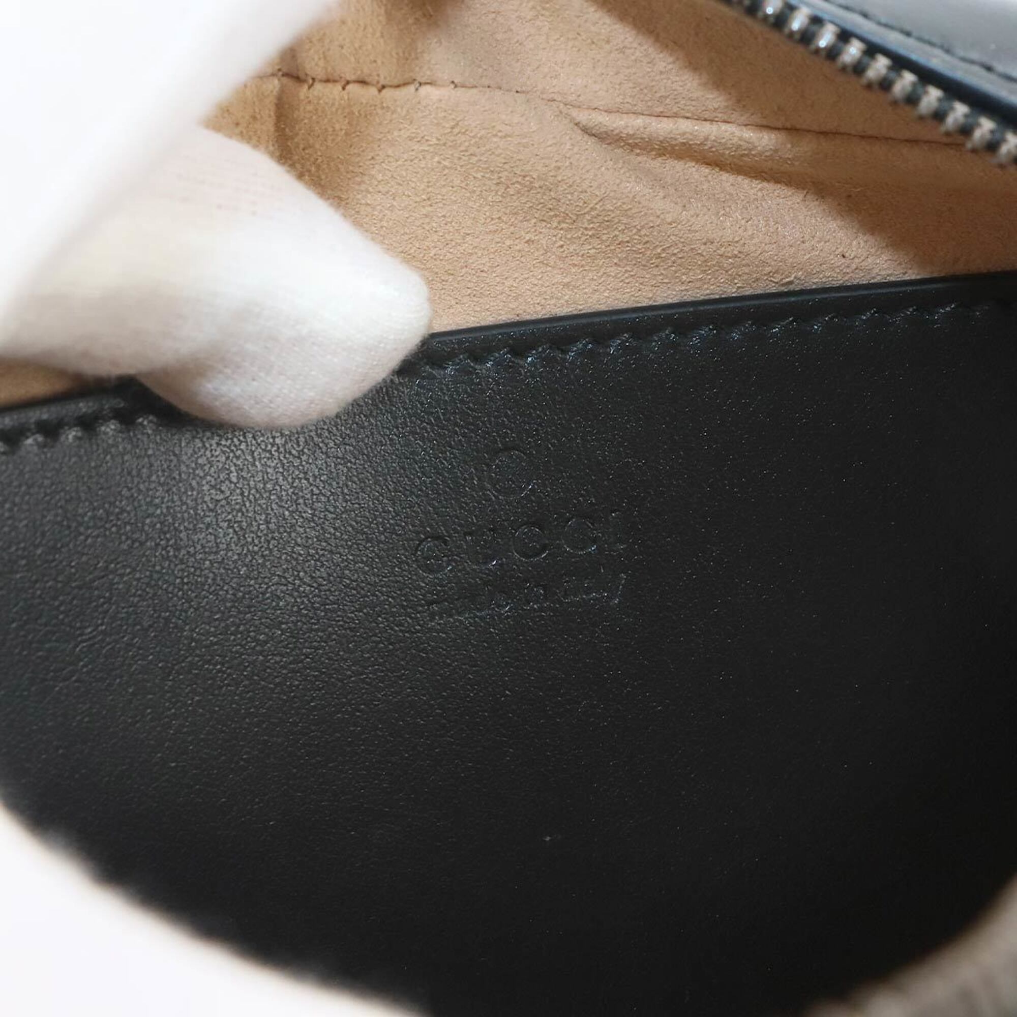 Gucci Black Leather Handbag Shoulder Bag (Pre-Owned)