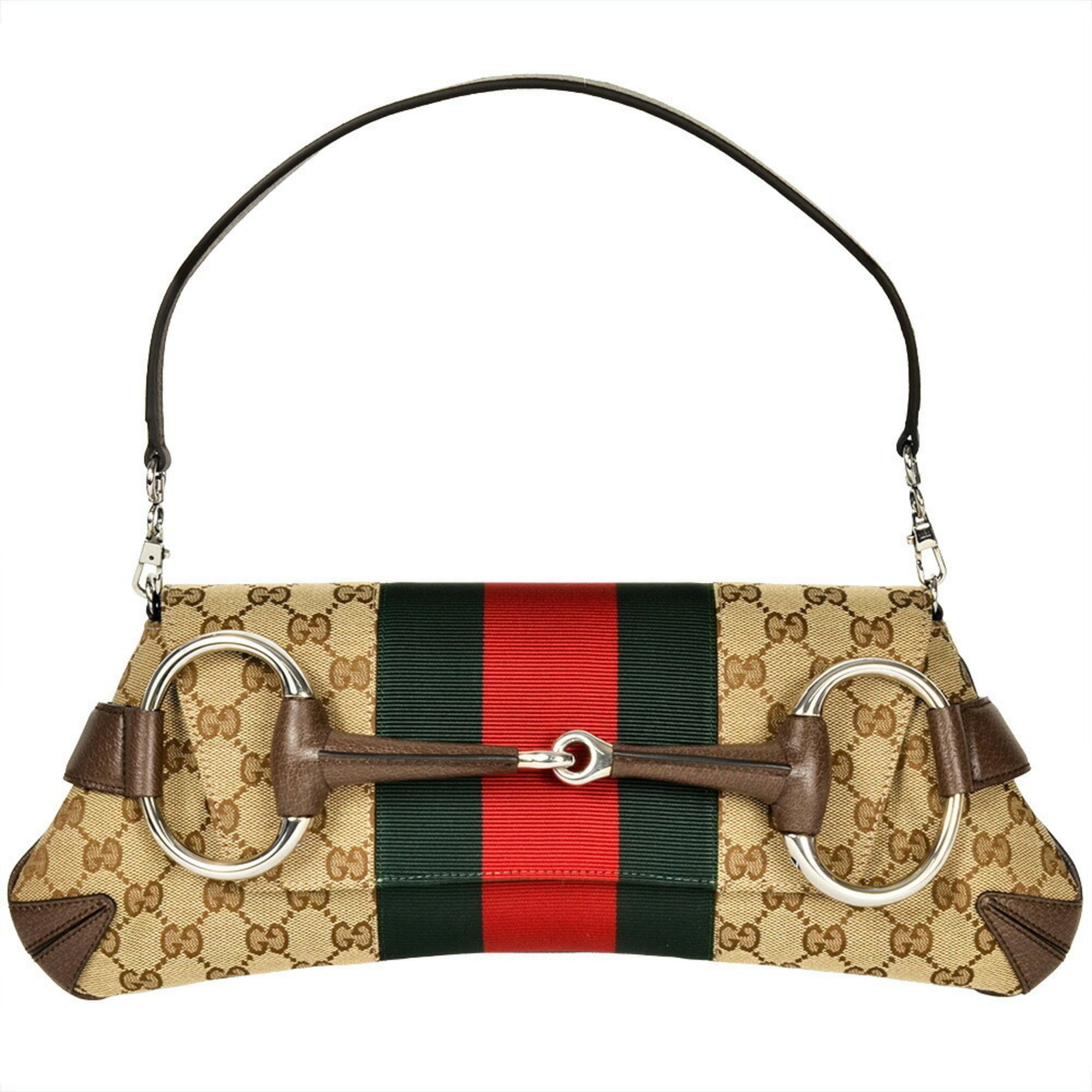 Gucci Beige Gg Canvas Handbag (Pre-Owned)