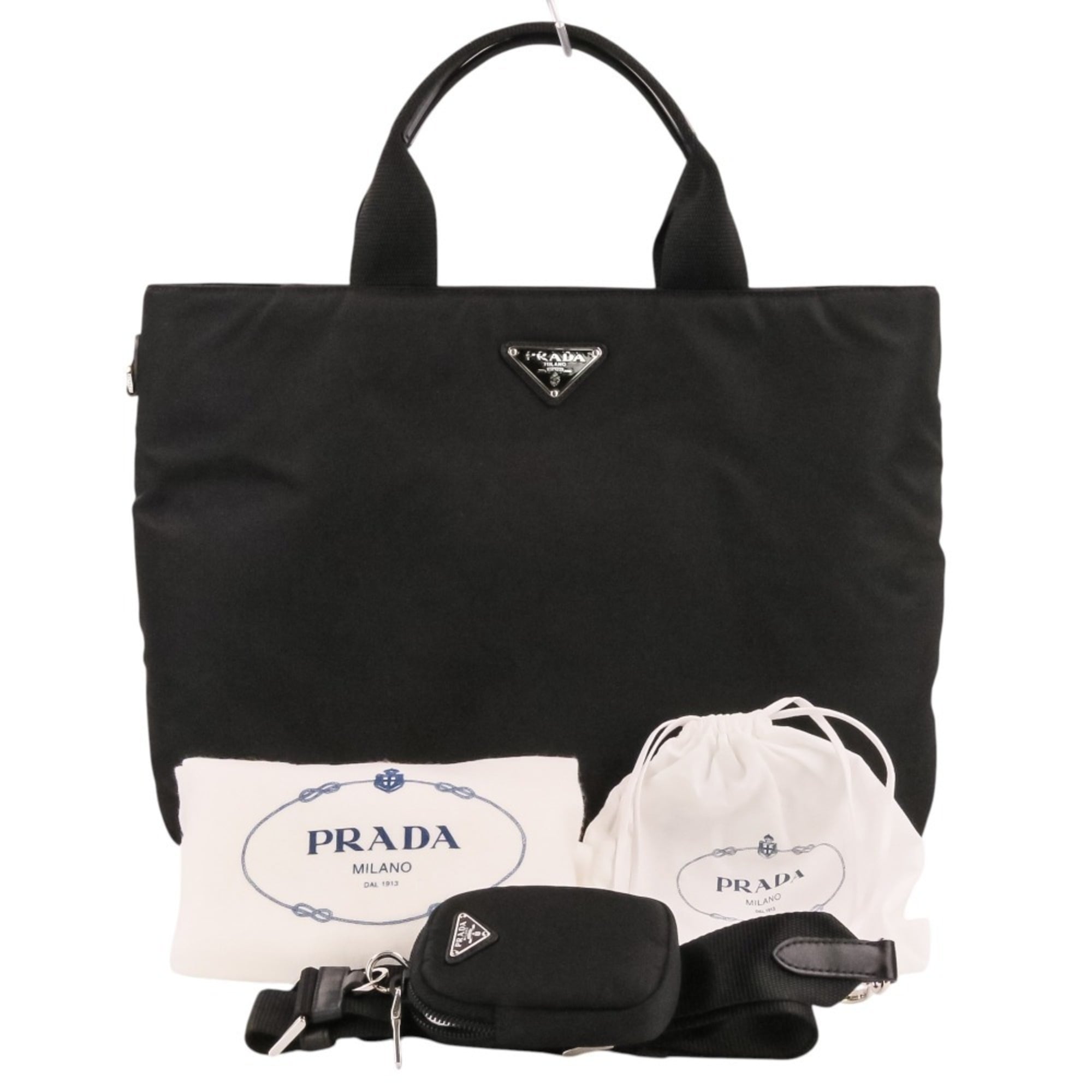 Prada Black Handbag Pouch Shoulder Bag (Pre-Owned)