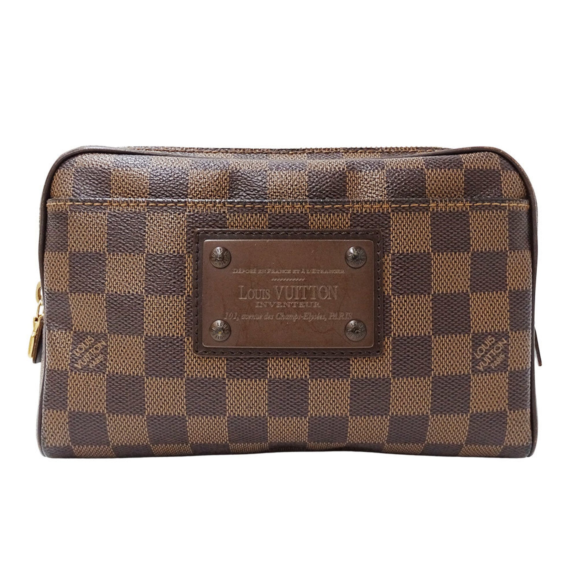 Louis Vuitton Brown Galle Damier Canvas Shoulder Bag Sling Bag (Pre-Owned)