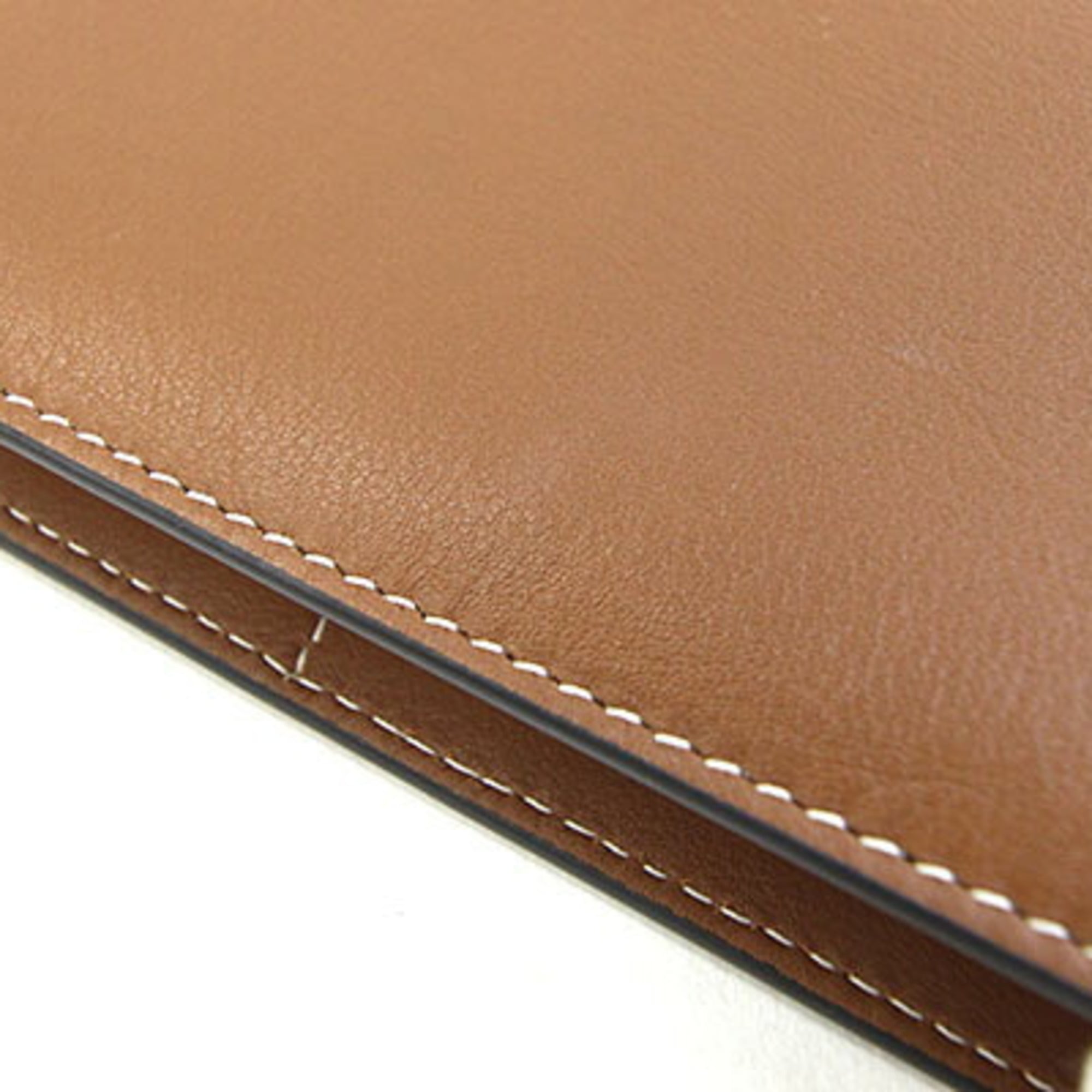 Gucci Beige Brown Leather Pvc Long Wallet (Bi-Fold) (Pre-Owned)
