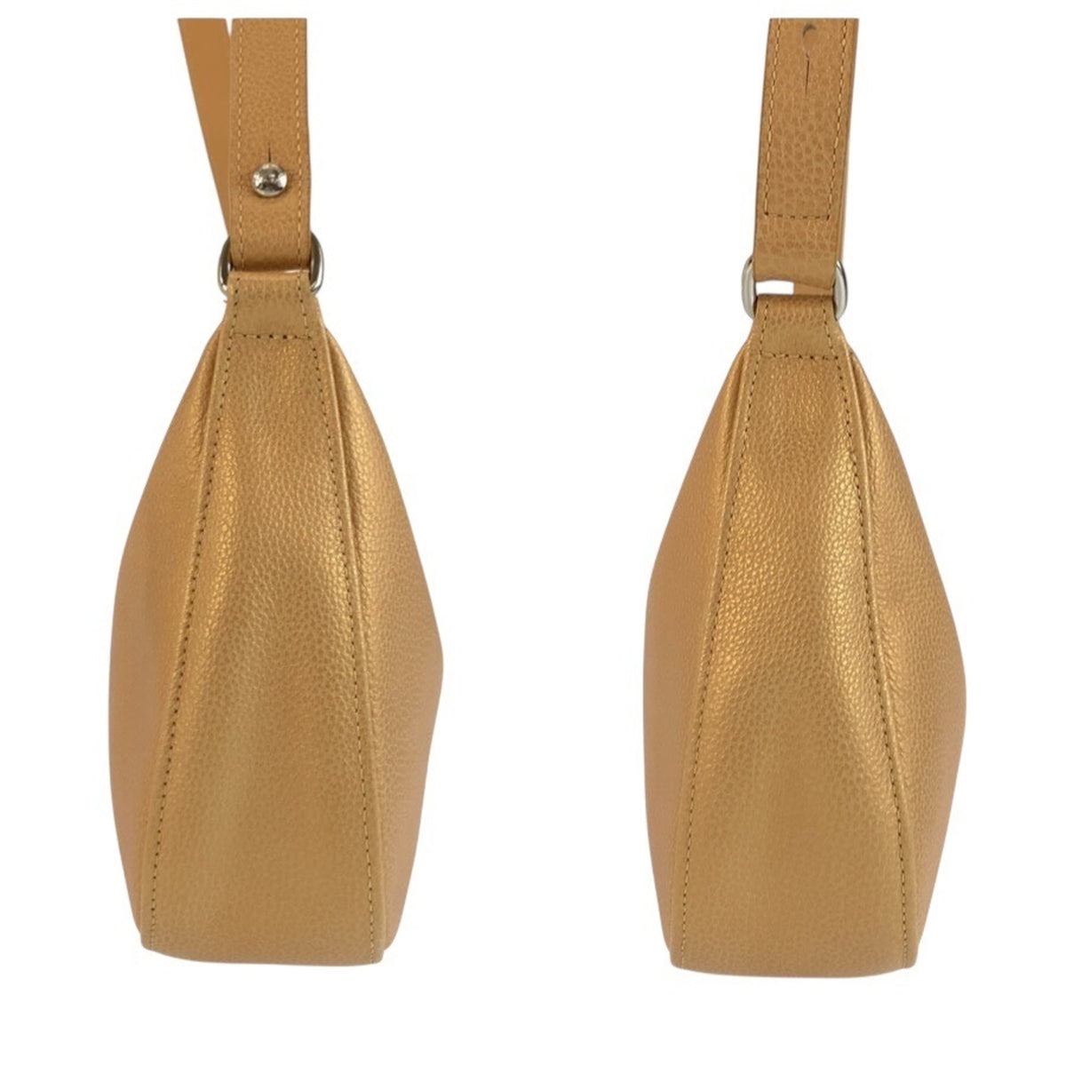 Longchamp Beige Leather Pochette Shoulder Bag (Pre-Owned)