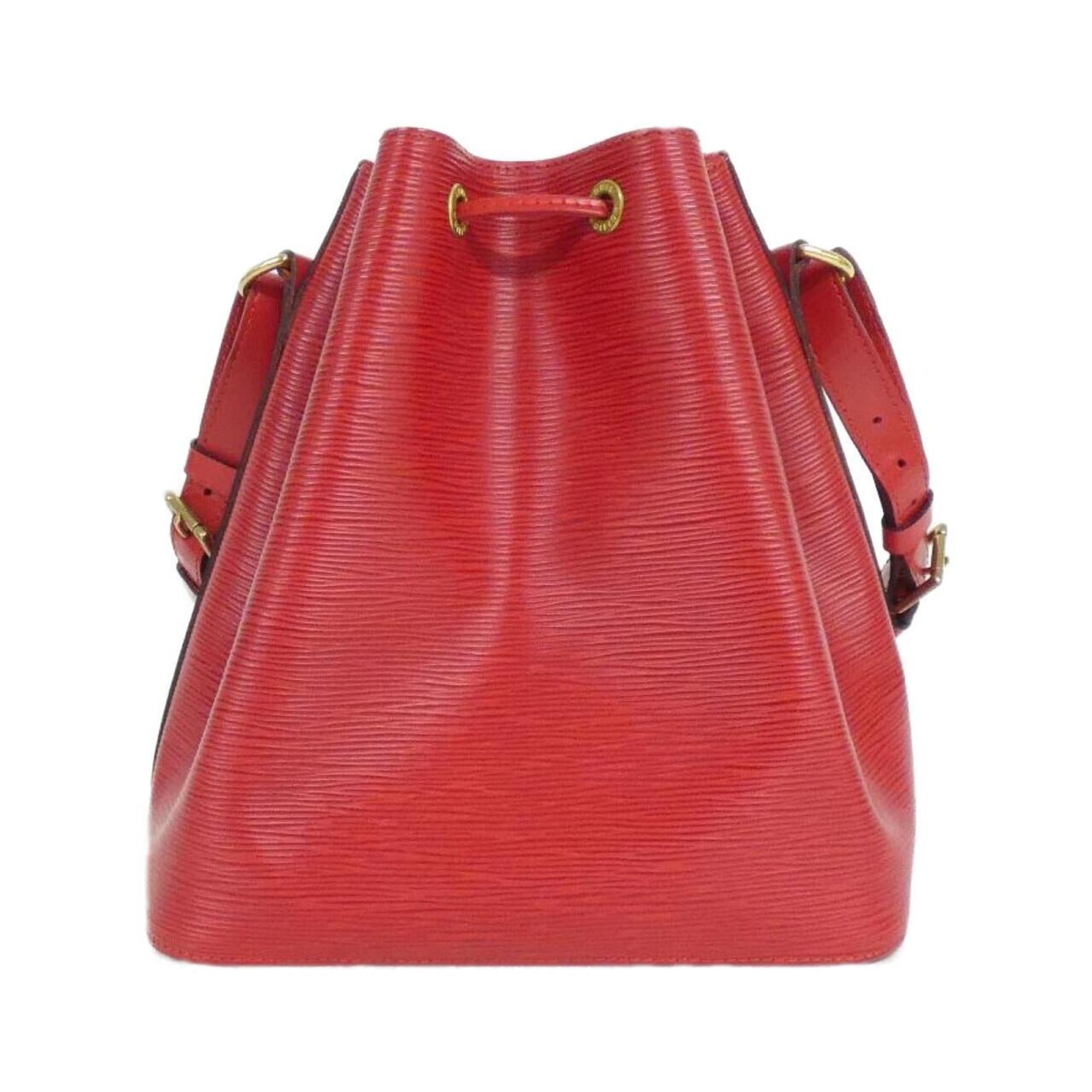 Louis Vuitton Red Color Leather Shoulder Bag (Pre-Owned)