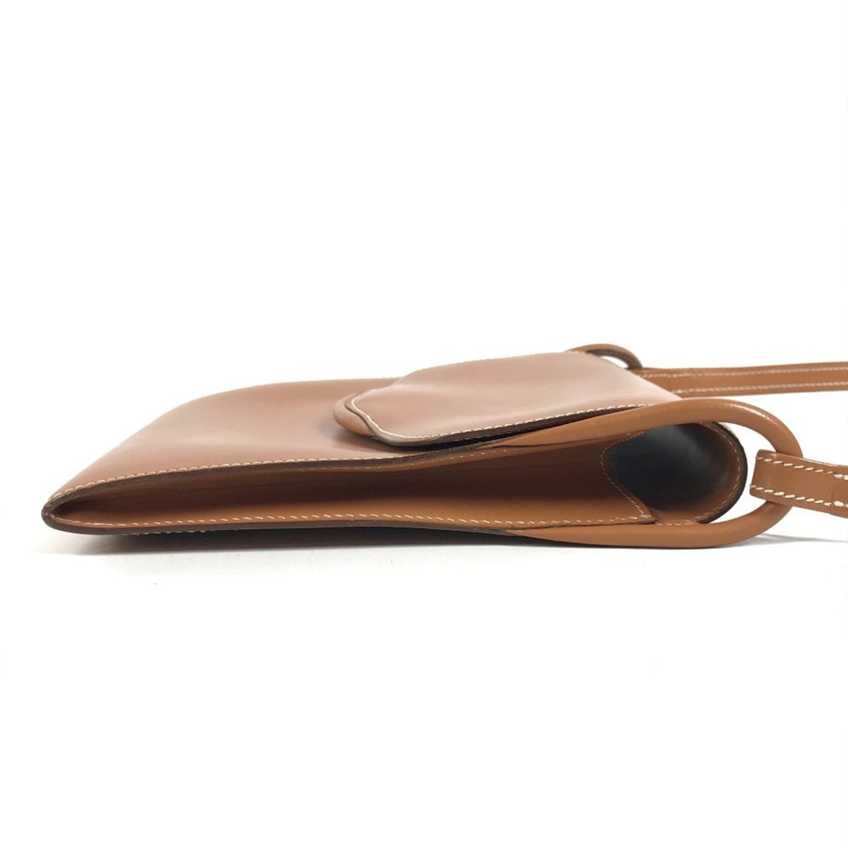 Hermes Brown Natural Chamonix Leather Shoulder Bag (Pre-Owned)