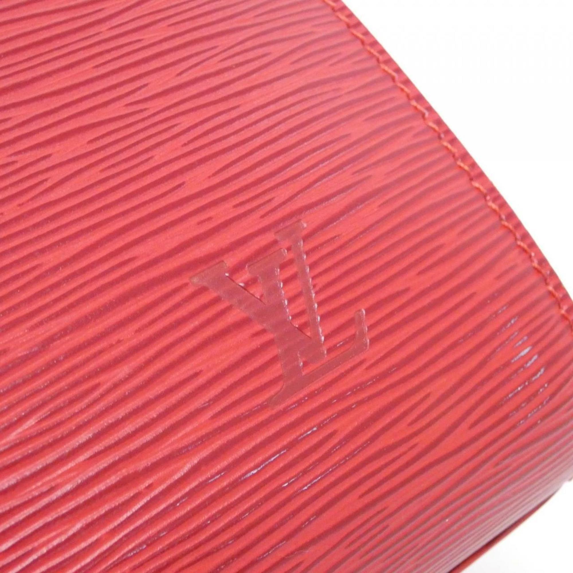 Louis Vuitton Red Color Leather Shoulder Bag (Pre-Owned)
