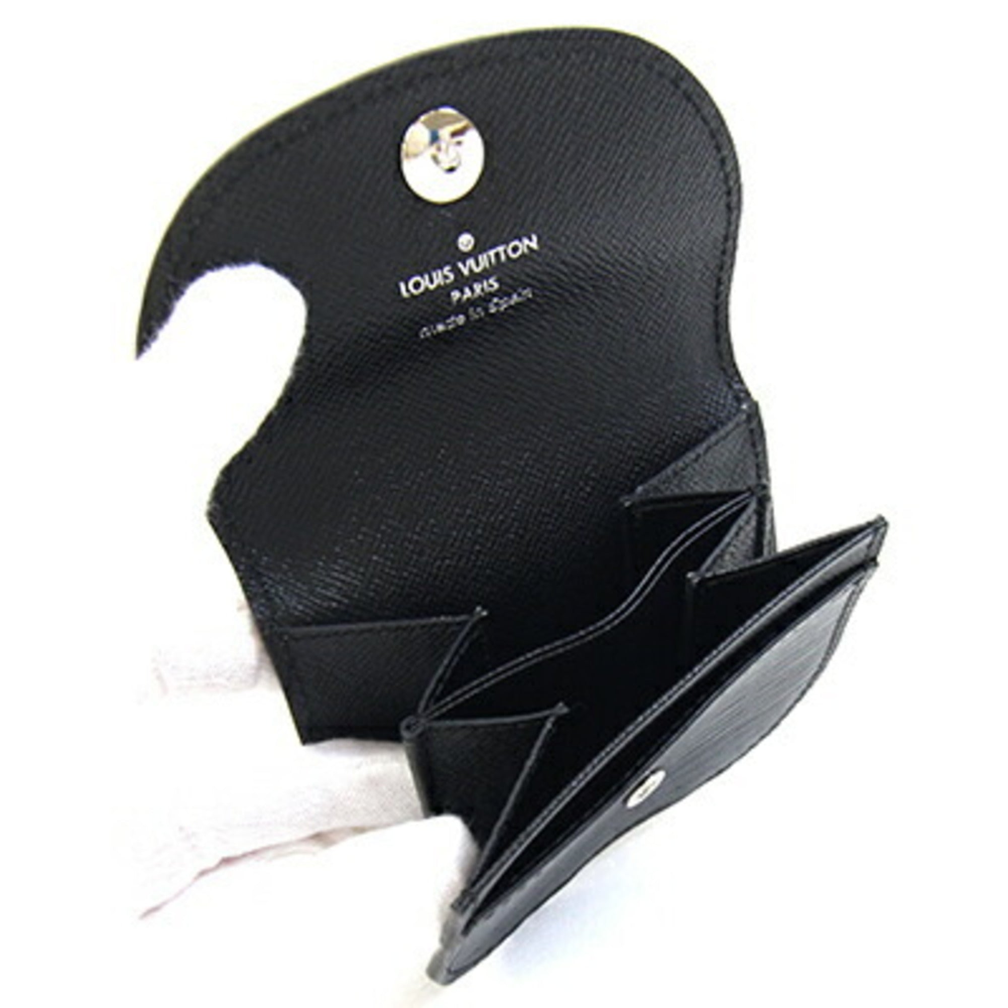 Louis Vuitton Noir Epi Leather Coin Purse/Coin Case (Pre-Owned)