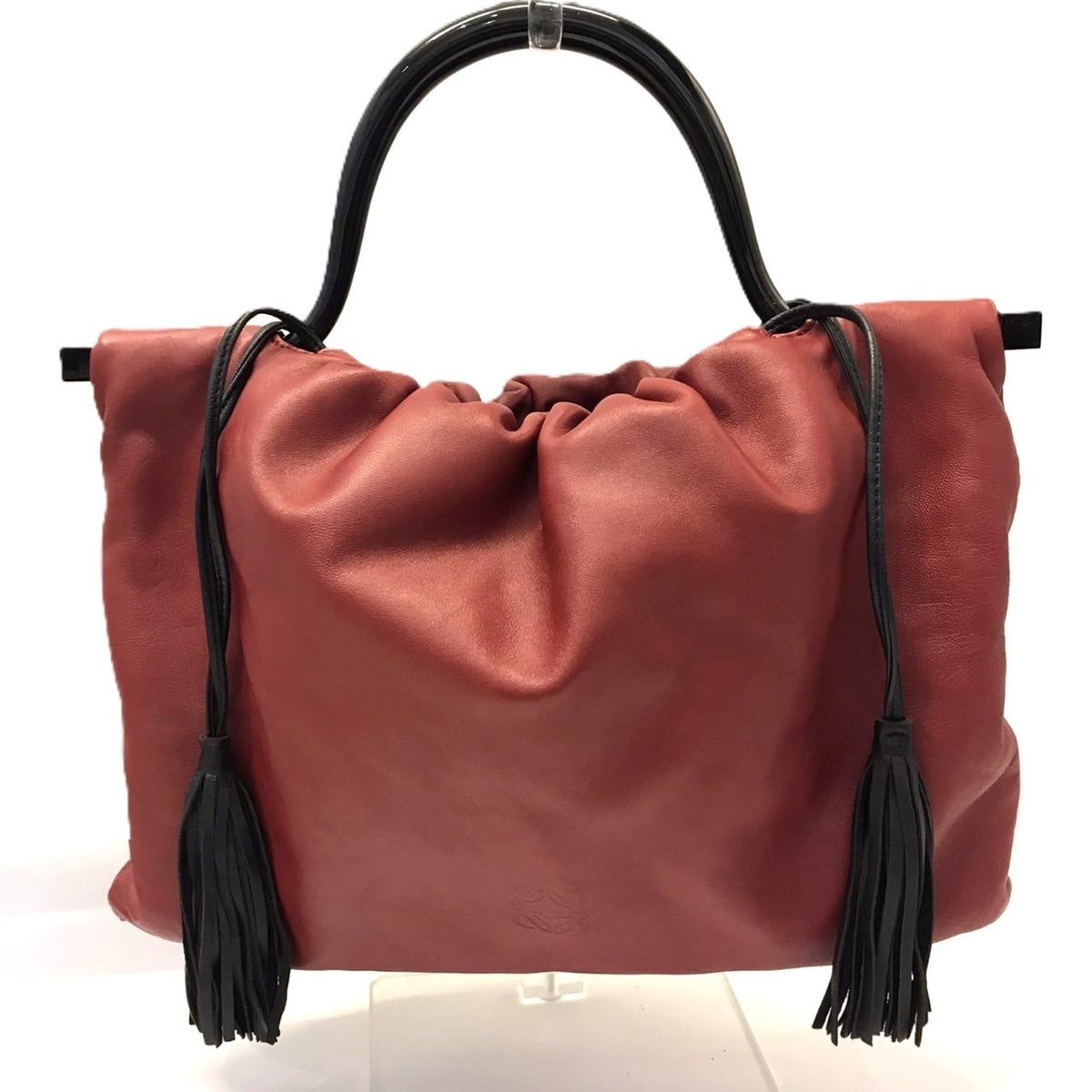Loewe Red Color Leather Handbag (Pre-Owned)