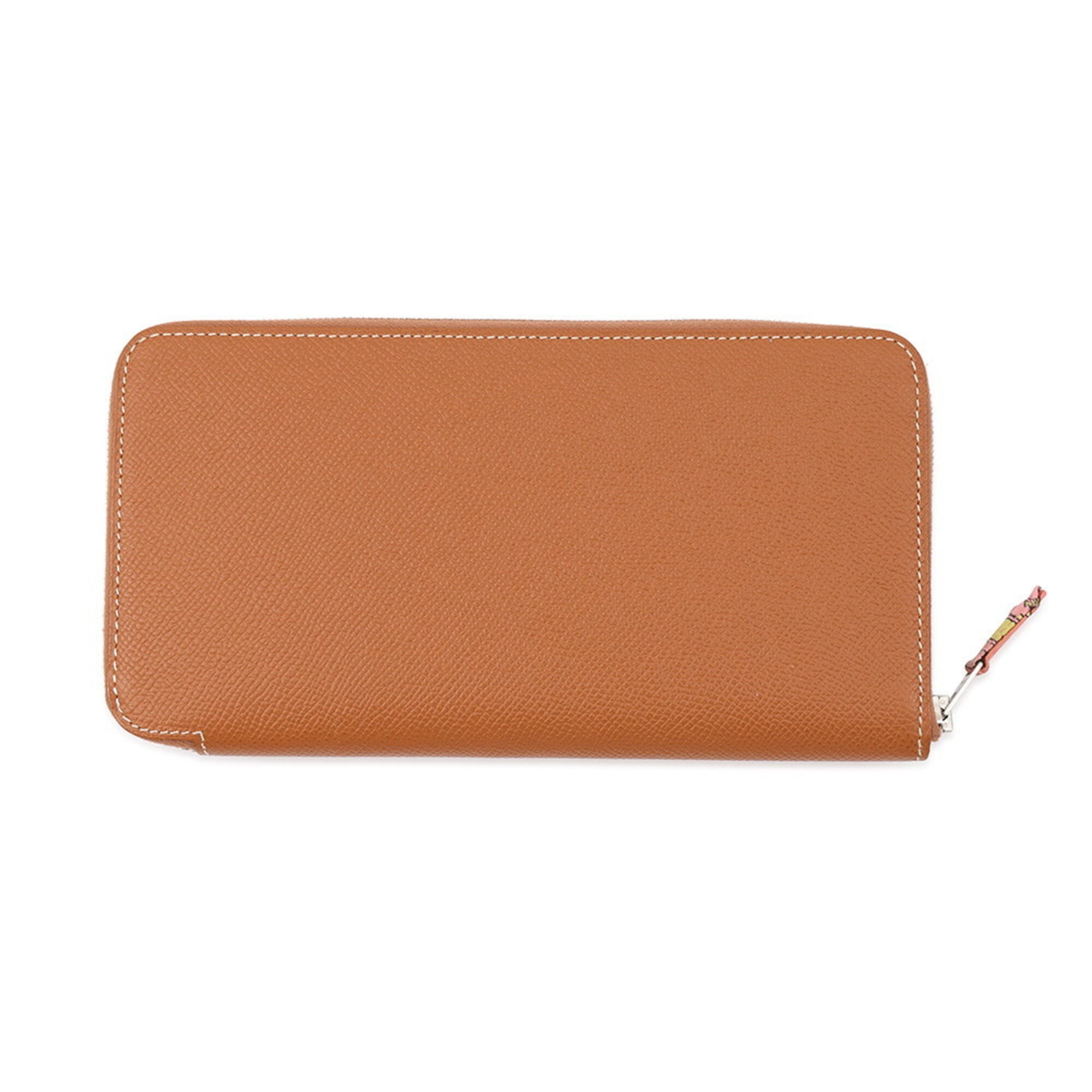 Hermes Gold Brown Epsom Leather Long Wallet (Bi-Fold) (Pre-Owned)