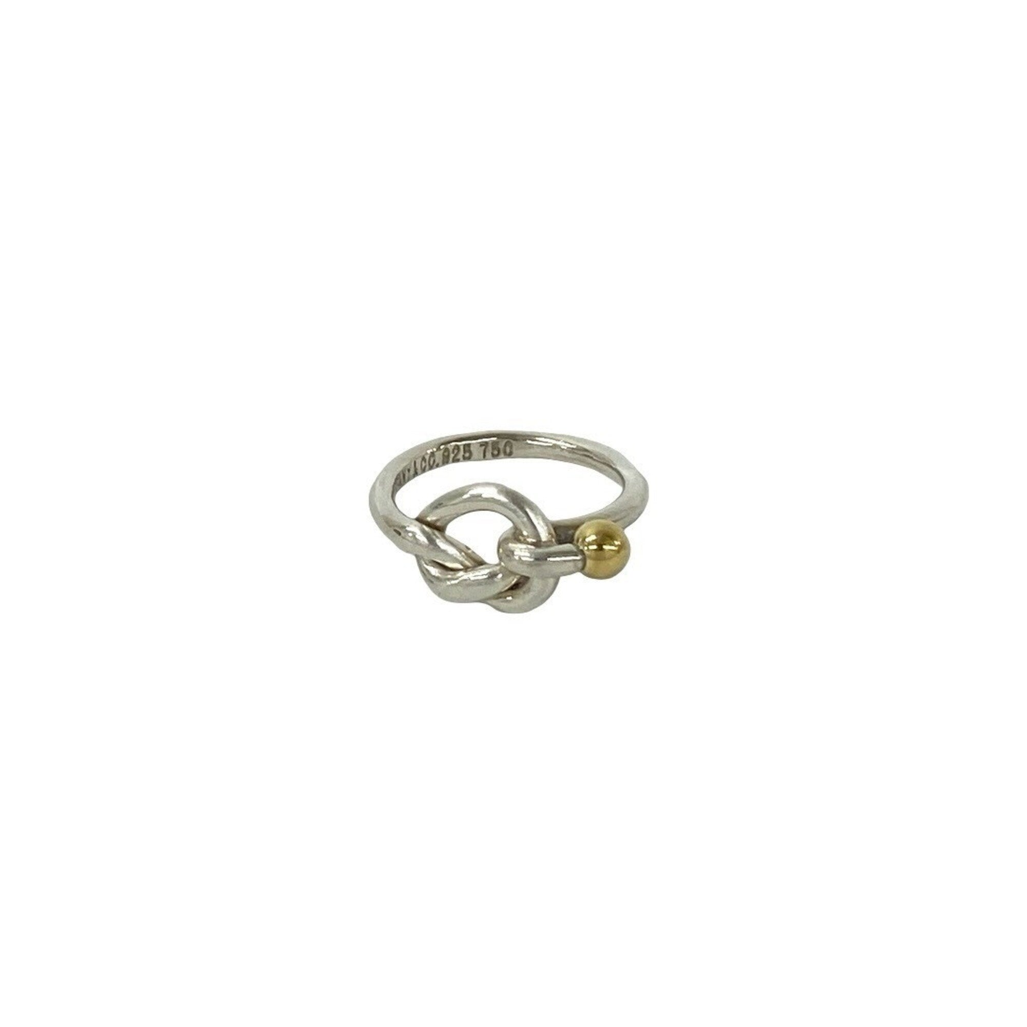 Tiffany Gold Silver Gold (18K) Silver 925 Band Ring (Pre-Owned)