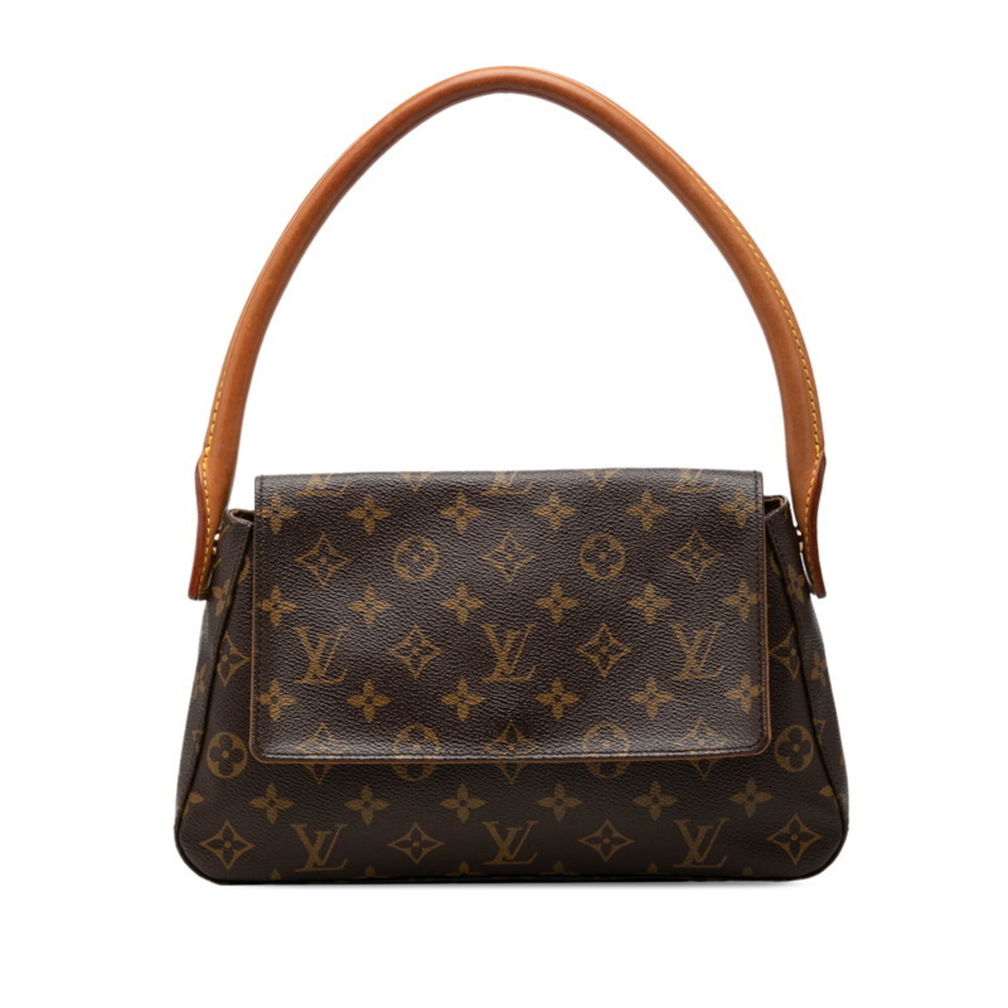 Louis Vuitton Brown Pvc Leather Handbag Shoulder Bag (Pre-Owned)