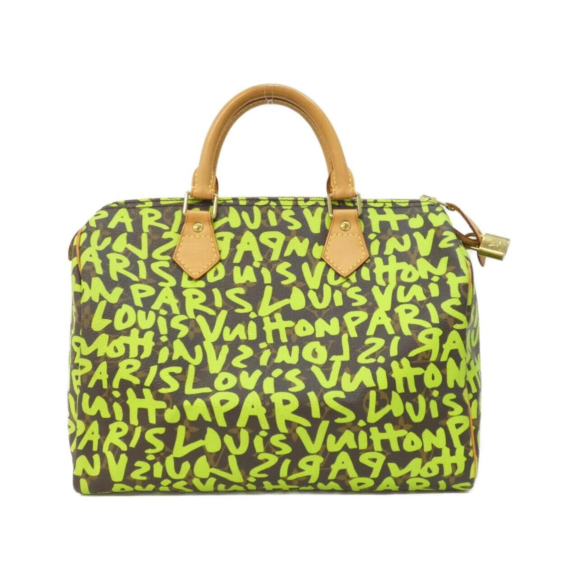 Louis Vuitton Marron Vert Coated Canvas Boston Bag (Pre-Owned)