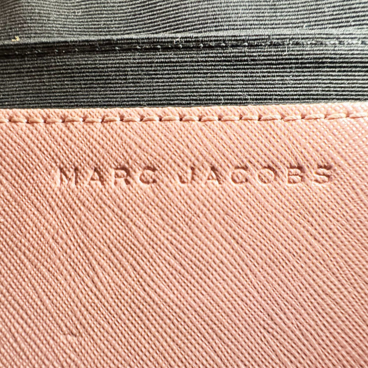 Marc Jacobs Gold Pink Red Color Coated Canvas Shoulder Bag (Pre-Owned)
