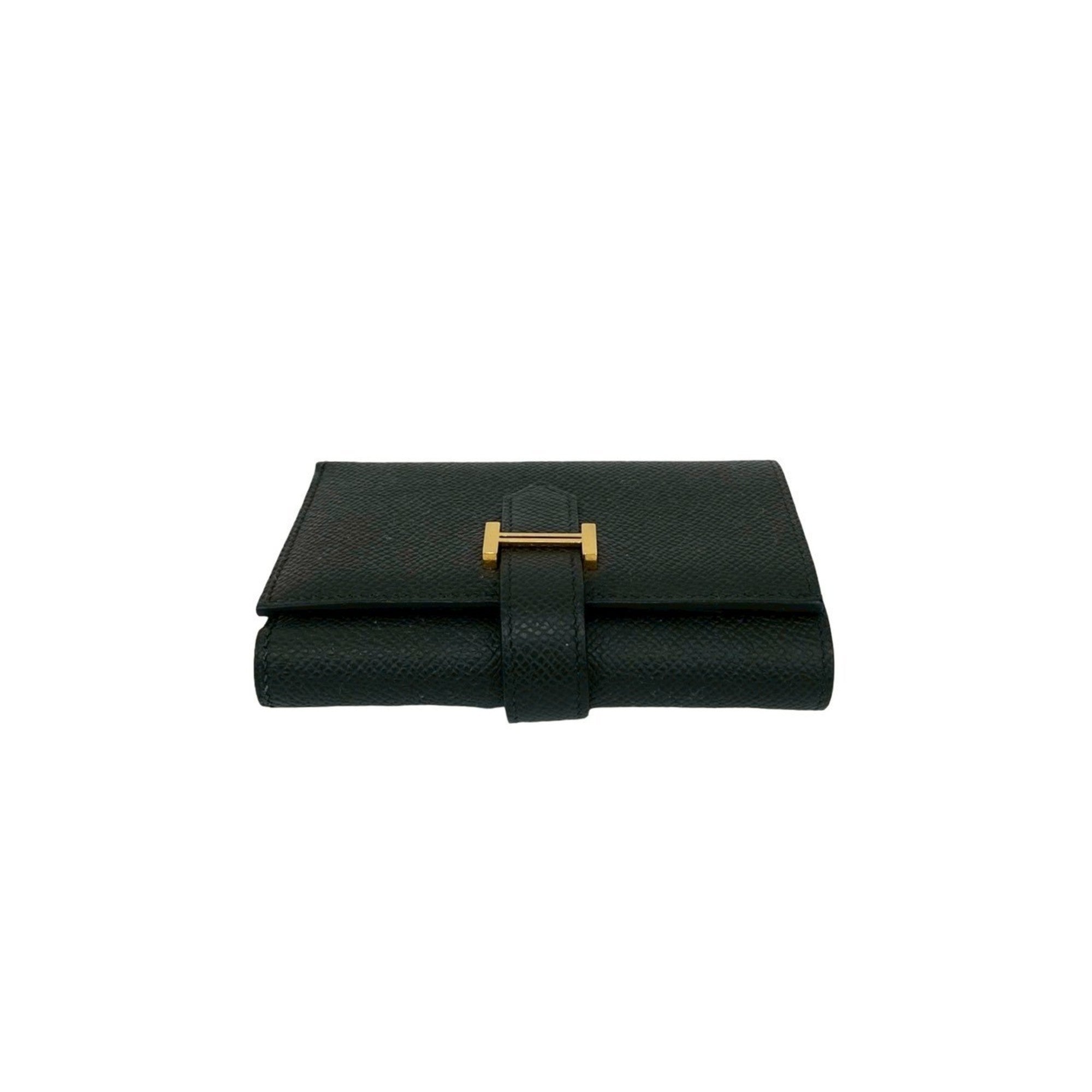 Hermes Black Epsom Leather Wallet (Tri-Fold) (Pre-Owned)