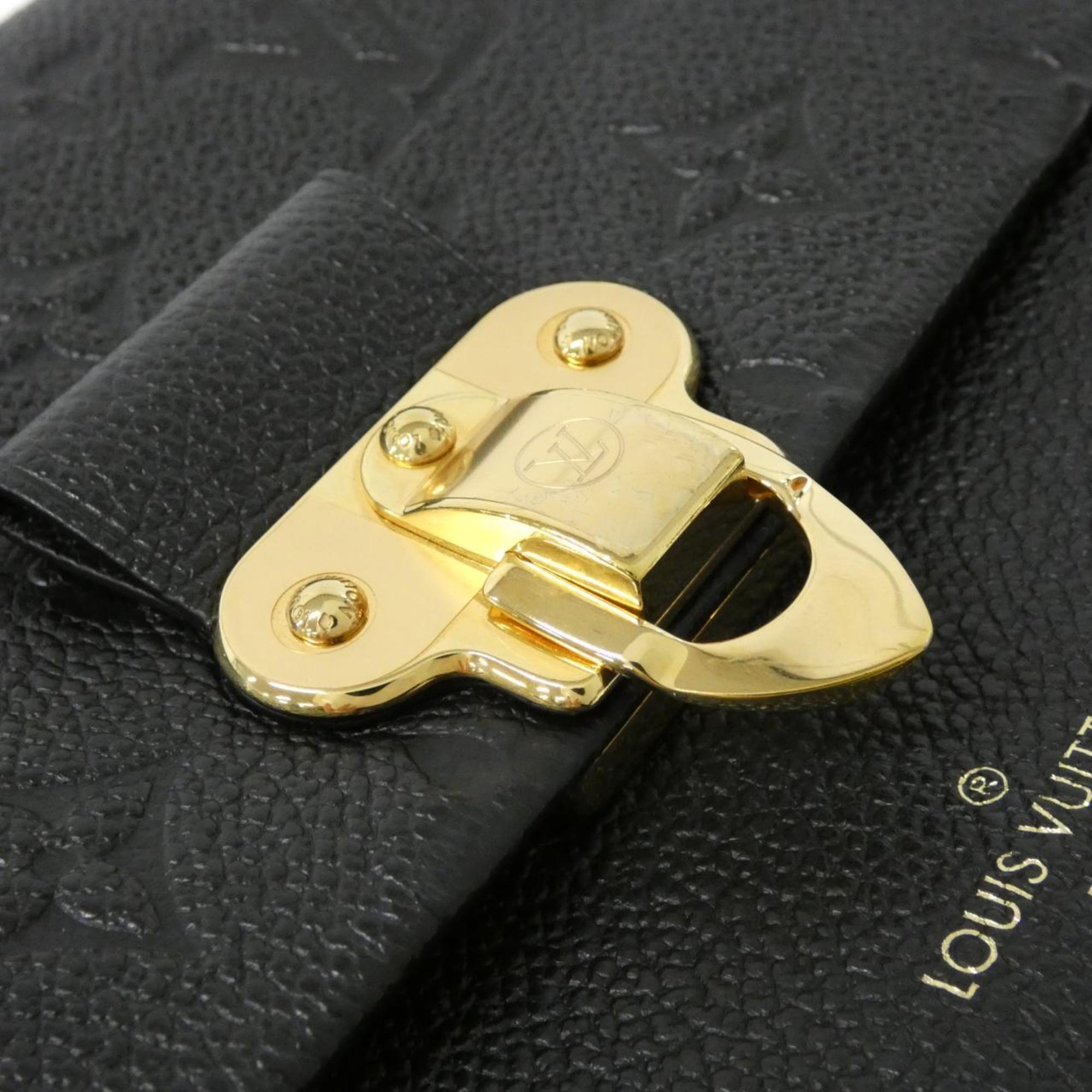 Louis Vuitton Black Leather Shoulder Bag (Pre-Owned)