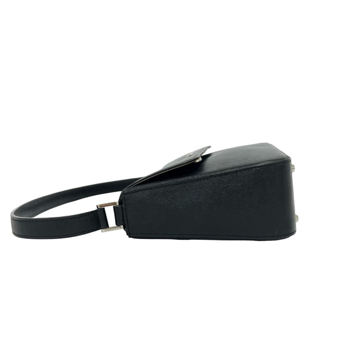 Burberry Black Leather Handbag Shoulder Bag (Pre-Owned)