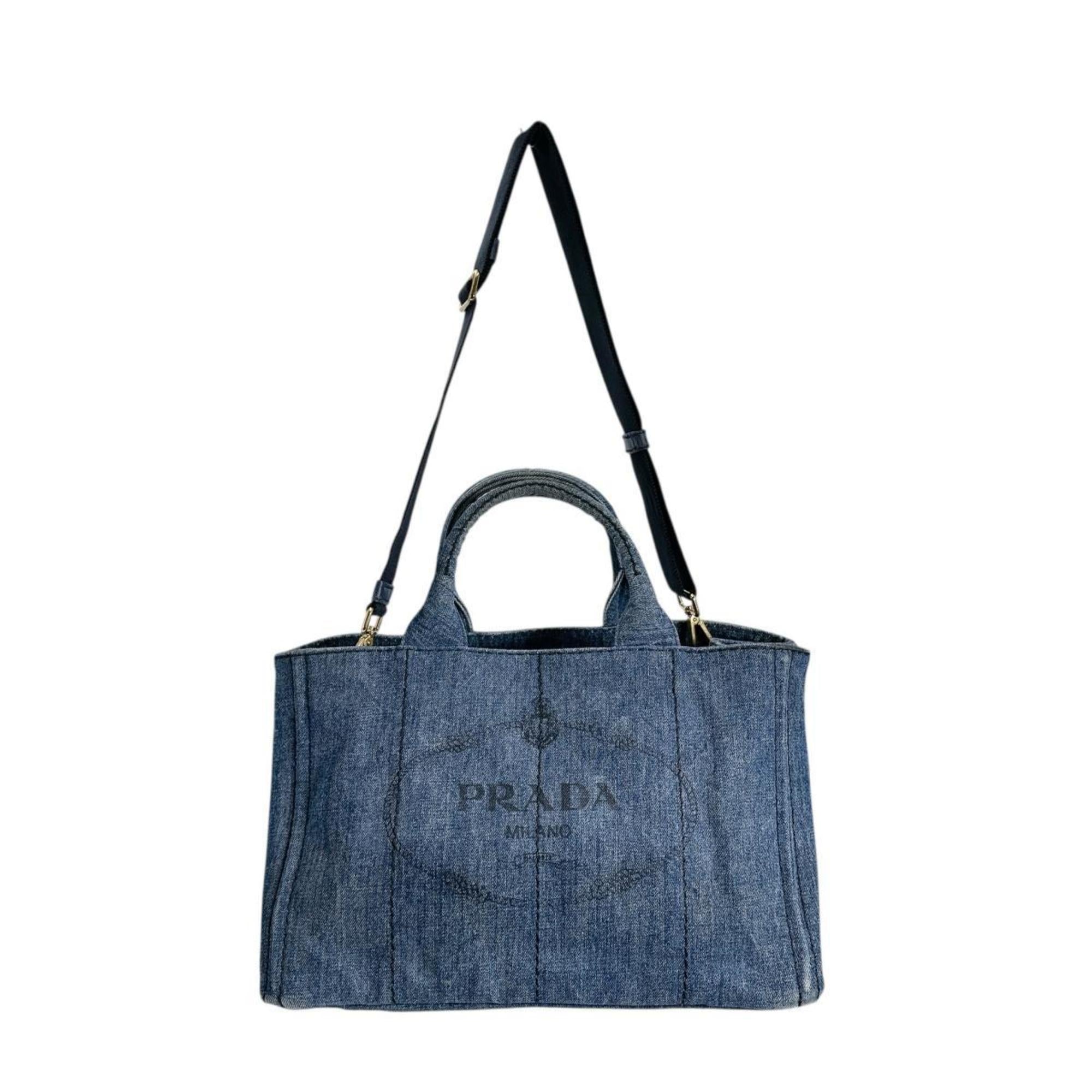 Prada Blue Denim Tote Bag (Pre-Owned)