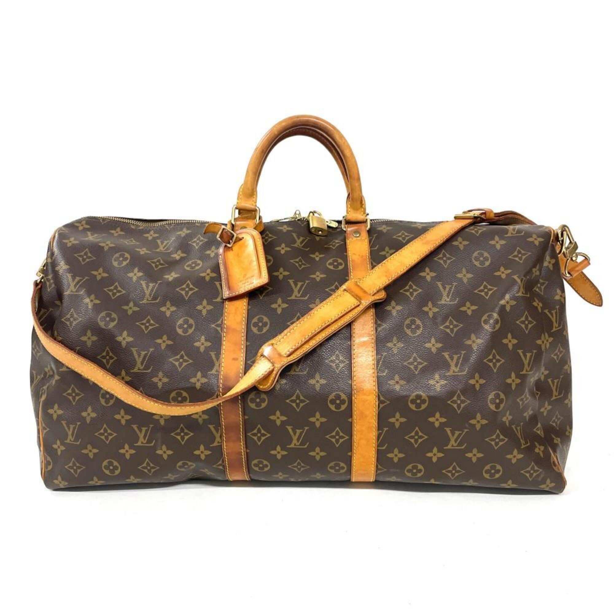 Louis Vuitton Brown Monogram Canvas Boston Bag (Pre-Owned)