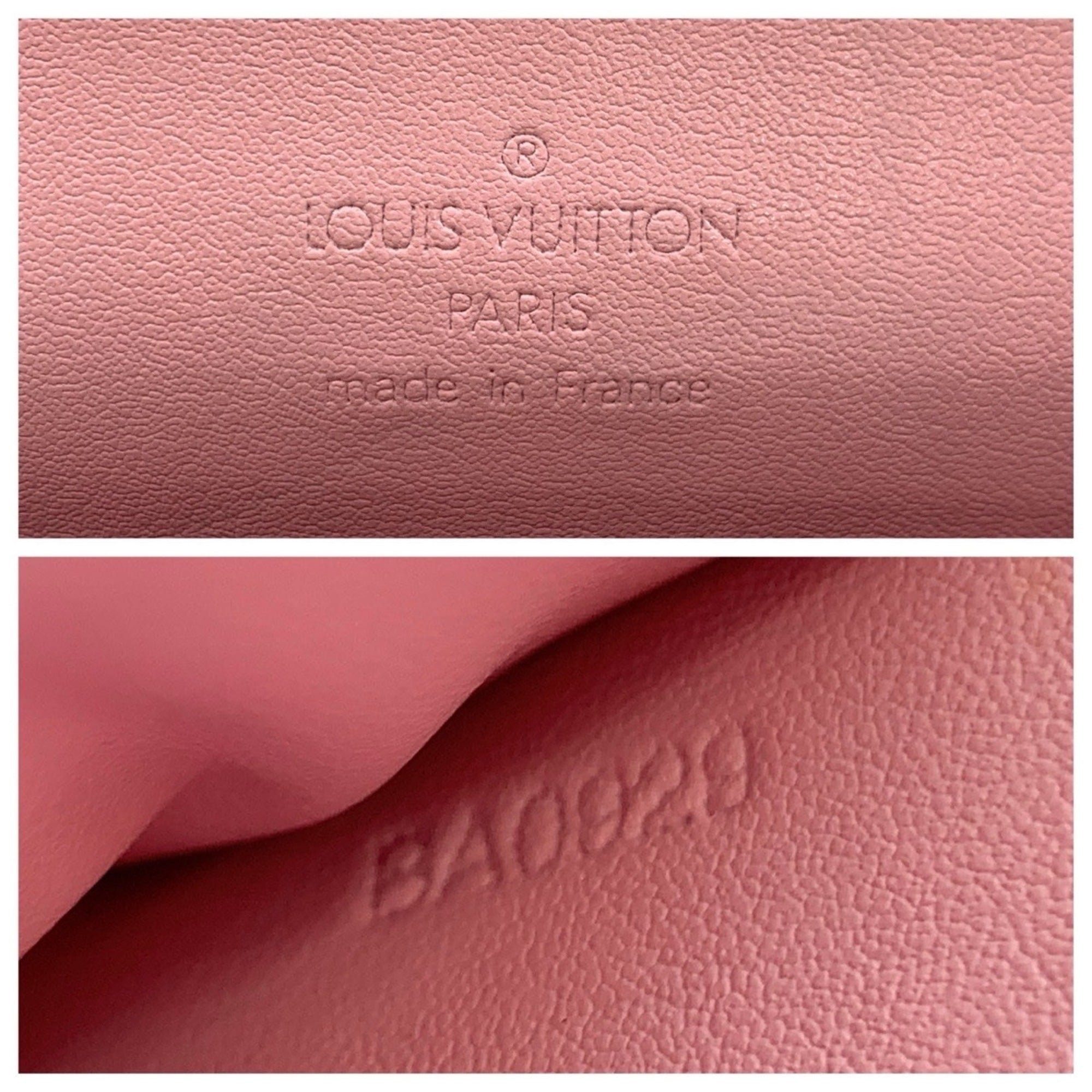 Louis Vuitton Beige Patent Leather Handbag Shoulder Bag (Pre-Owned)