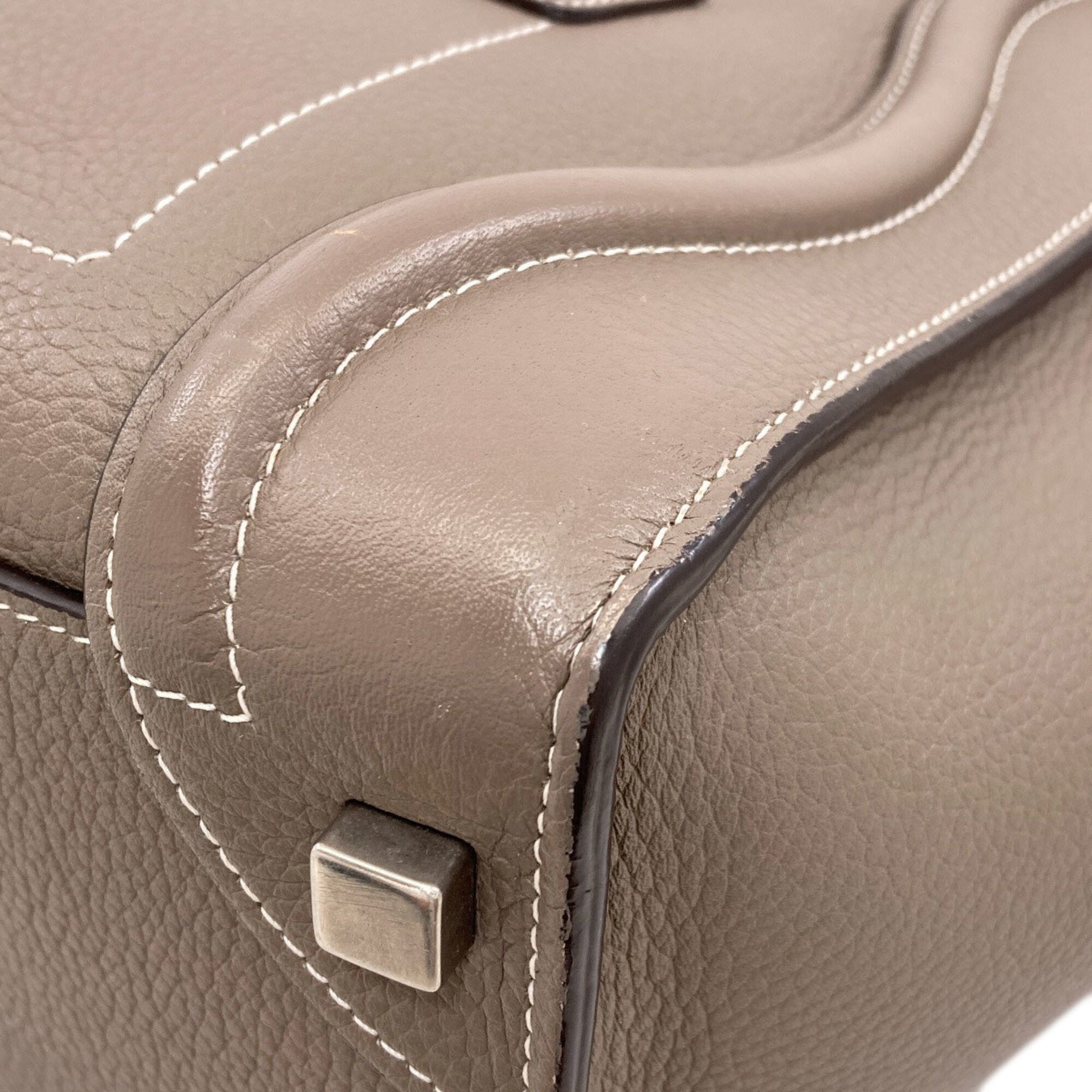 Celine Brown Leather Tote Bag (Pre-Owned)