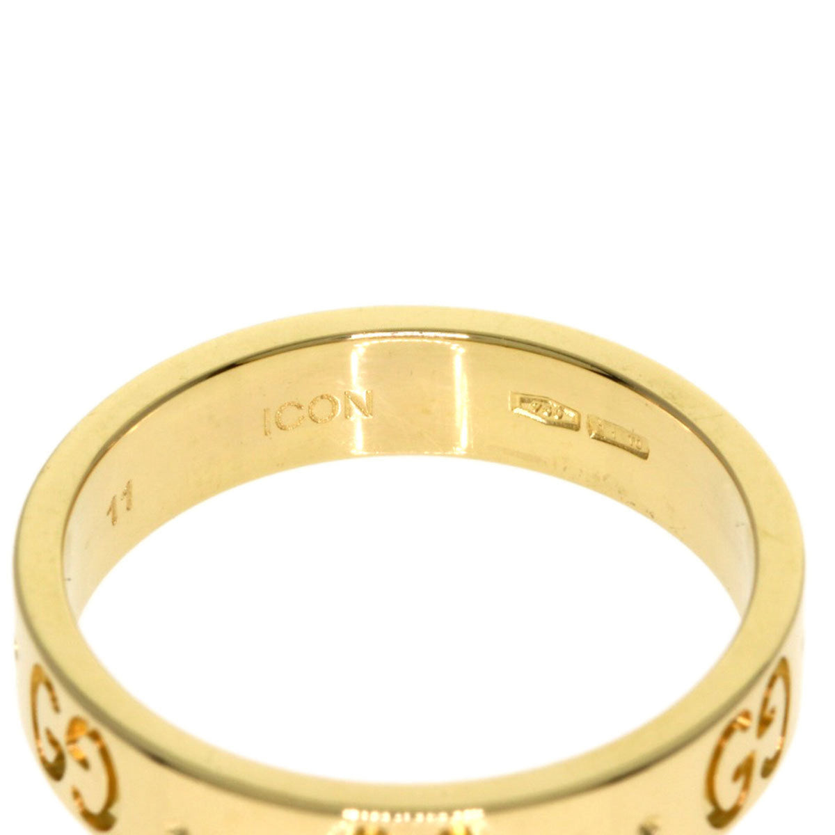 Gucci Icon Yellow Gold (18K) Band Ring (Pre-Owned)