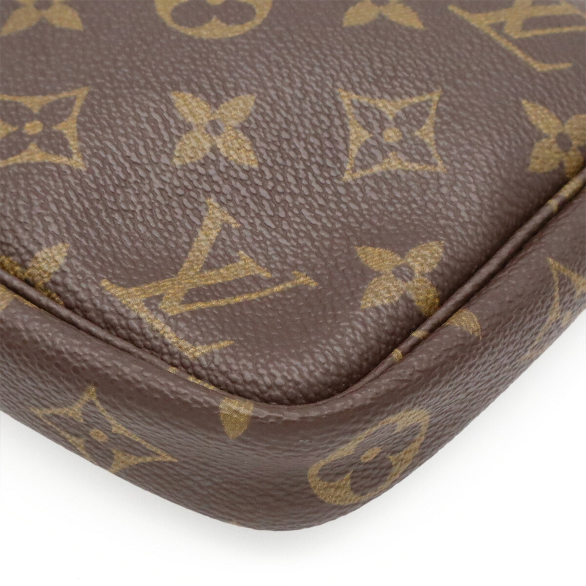 Louis Vuitton Brown Monogram Canvas Pvc Coated Canvas Handbag Pochette Pouch (Pre-Owned)