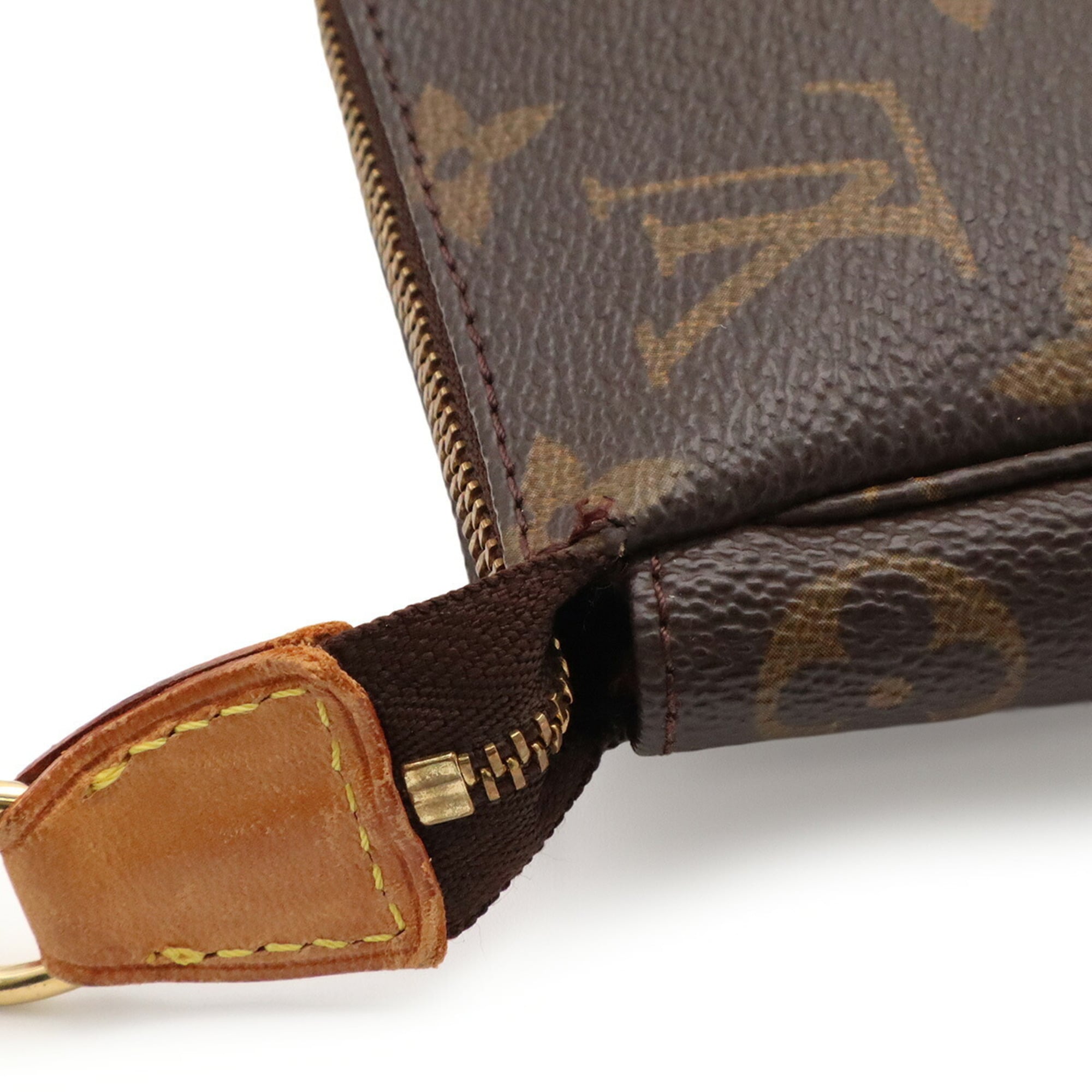 Louis Vuitton Brown Monogram Canvas Handbag Pochette Pouch (Pre-Owned)