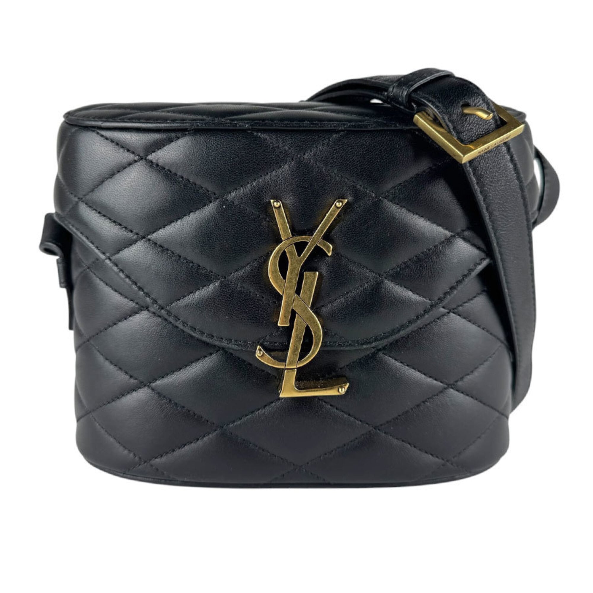 Saint Laurent Black Leather Shoulder Bag (Pre-Owned)