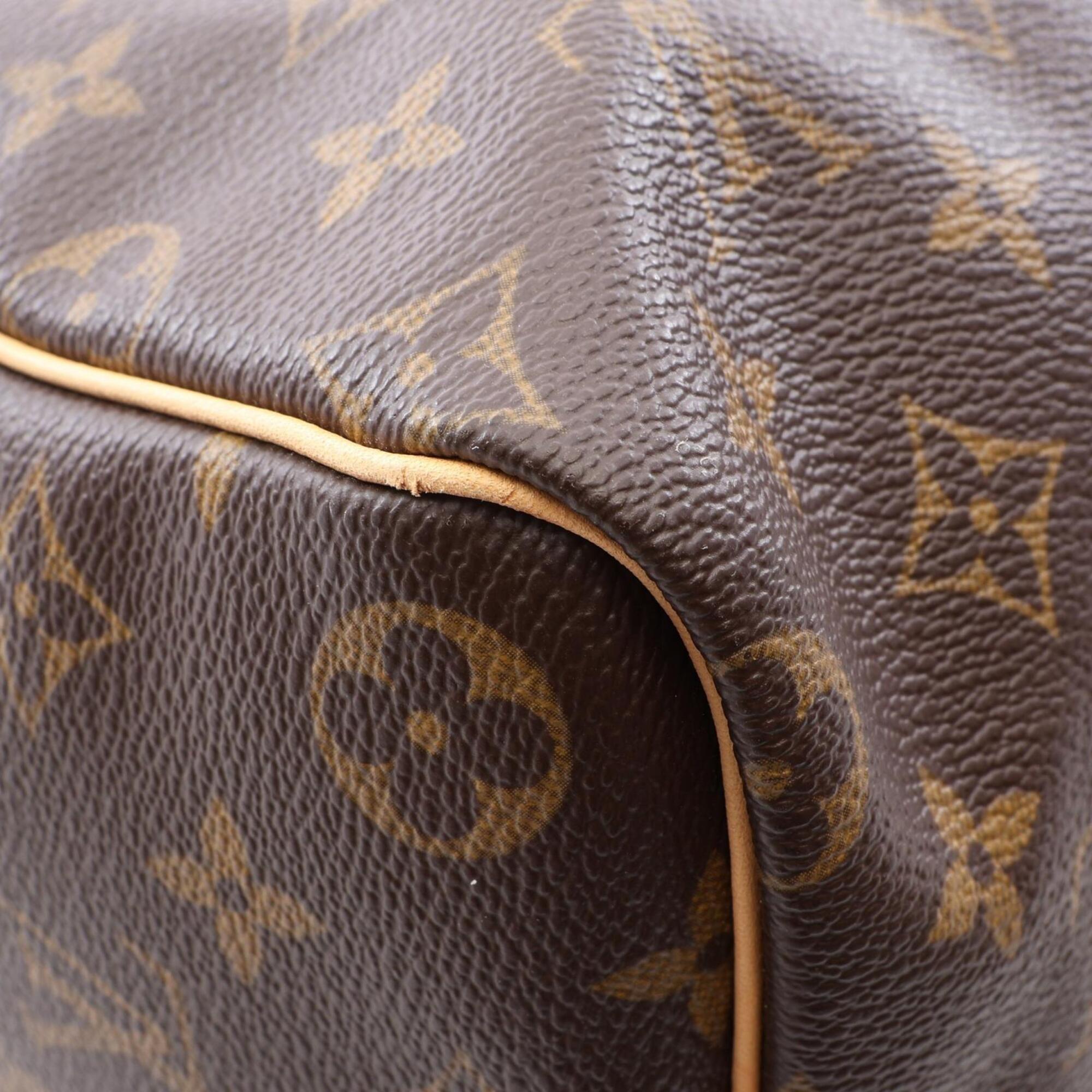 Louis Vuitton Brown Coated Canvas Monogram Leather Handbag (Pre-Owned)