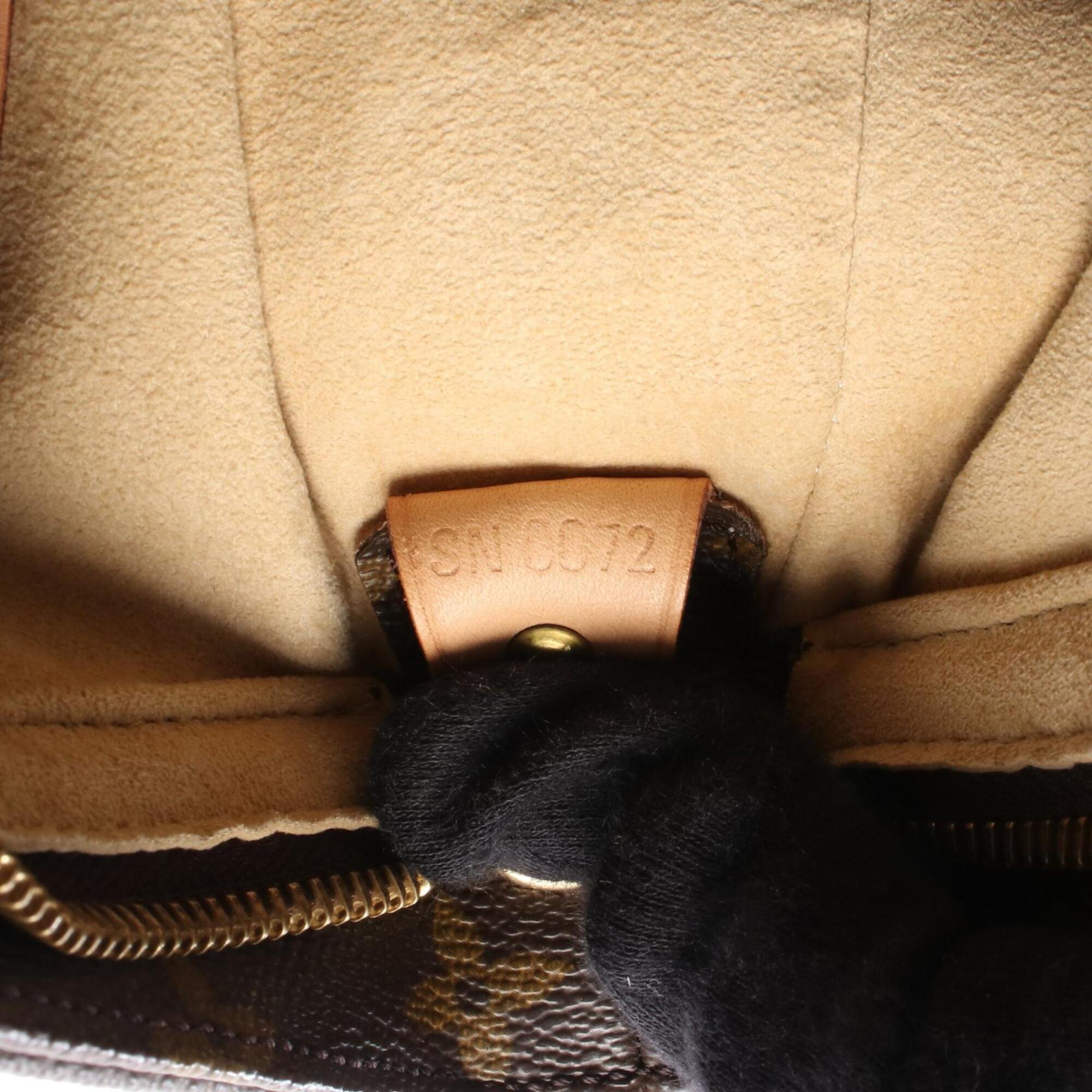 Louis Vuitton Brown Coated Canvas Monogram Pvc Leather Handbag Shoulder Bag (Pre-Owned)