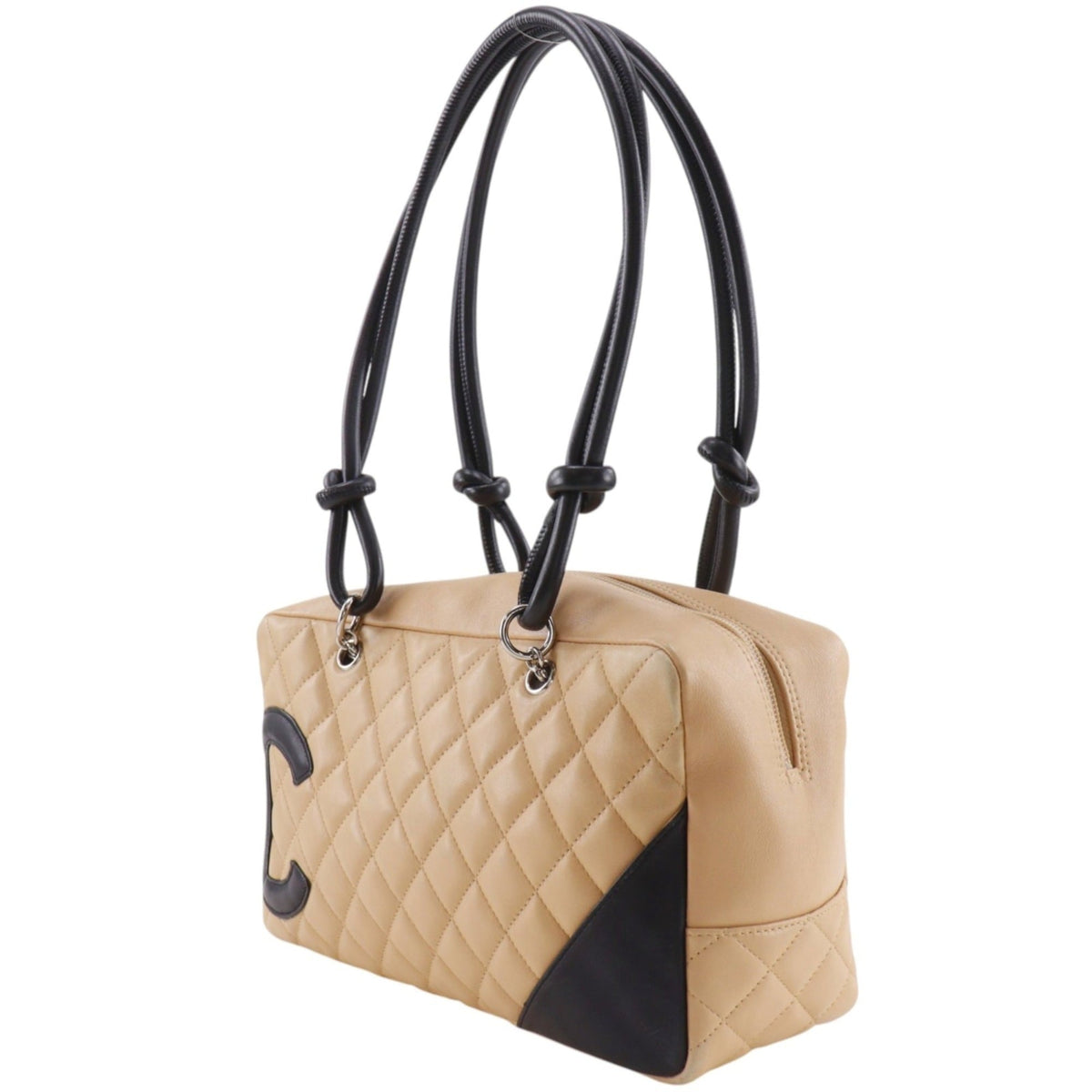 Chanel Beige Cambon Ligne Shoulder Bag (Pre-Owned)
