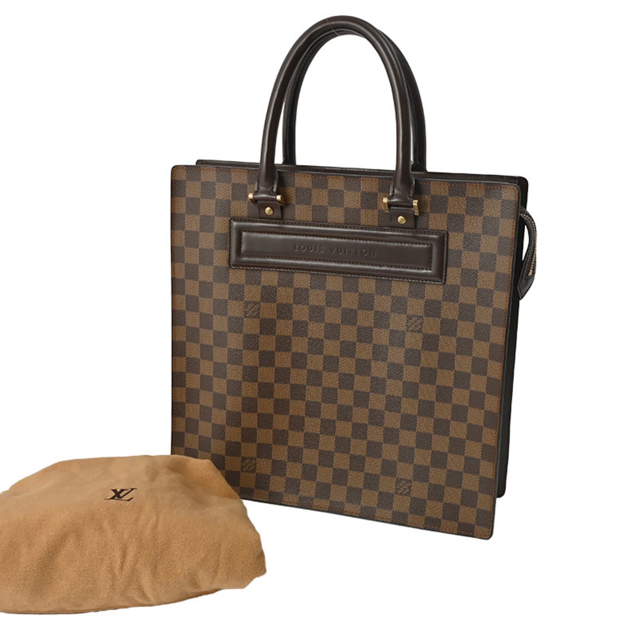 Louis Vuitton Damier Canvas Ebene Or Canvas Damier Canvas Handbag Tote Bag (Pre-Owned)