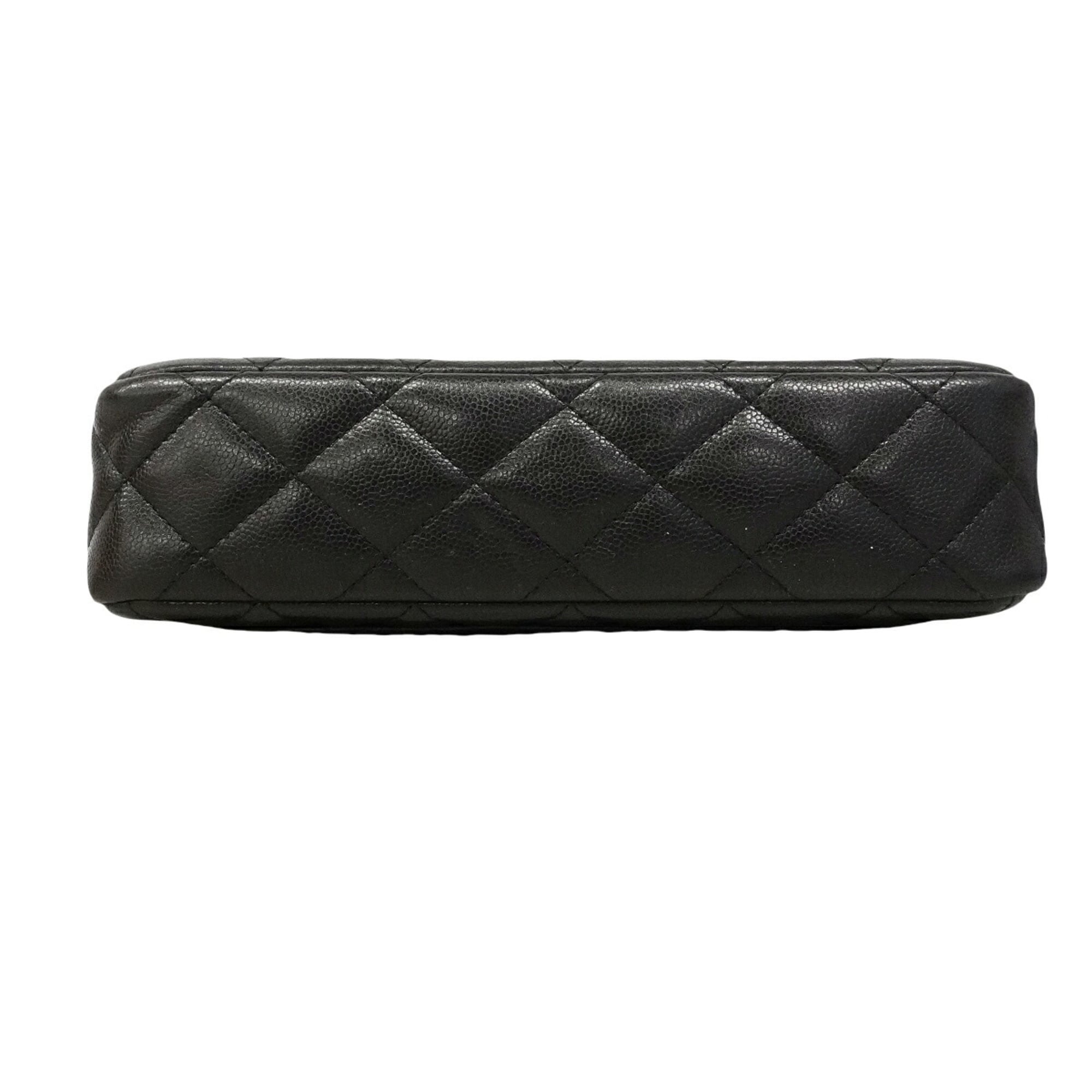 Chanel Black Grained Calfskin Shoulder Bag (Pre-Owned)